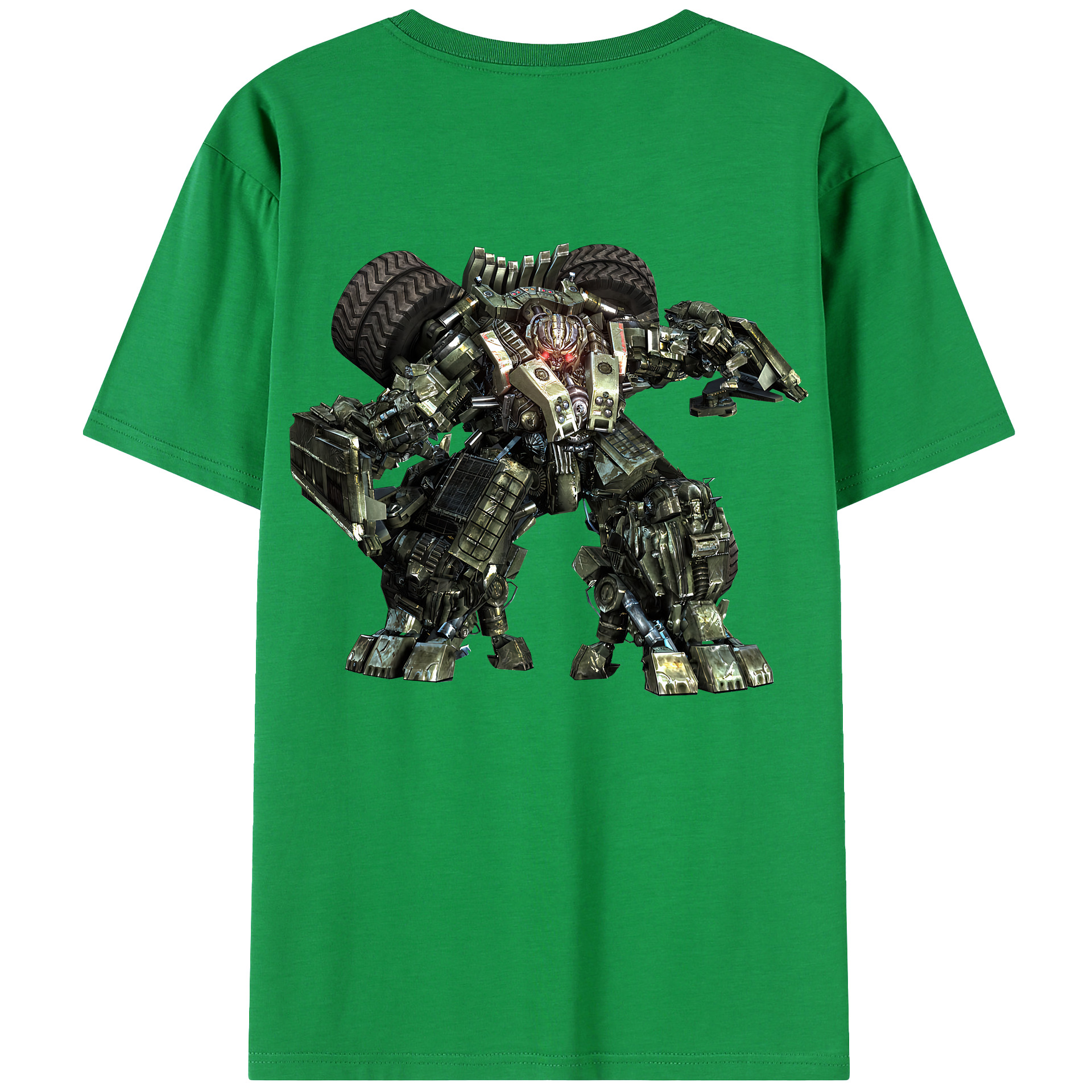（画像用） Transformers トランスフォーマー 綿100％ メンズ半袖Tシャツ（バックプリント） 通気性