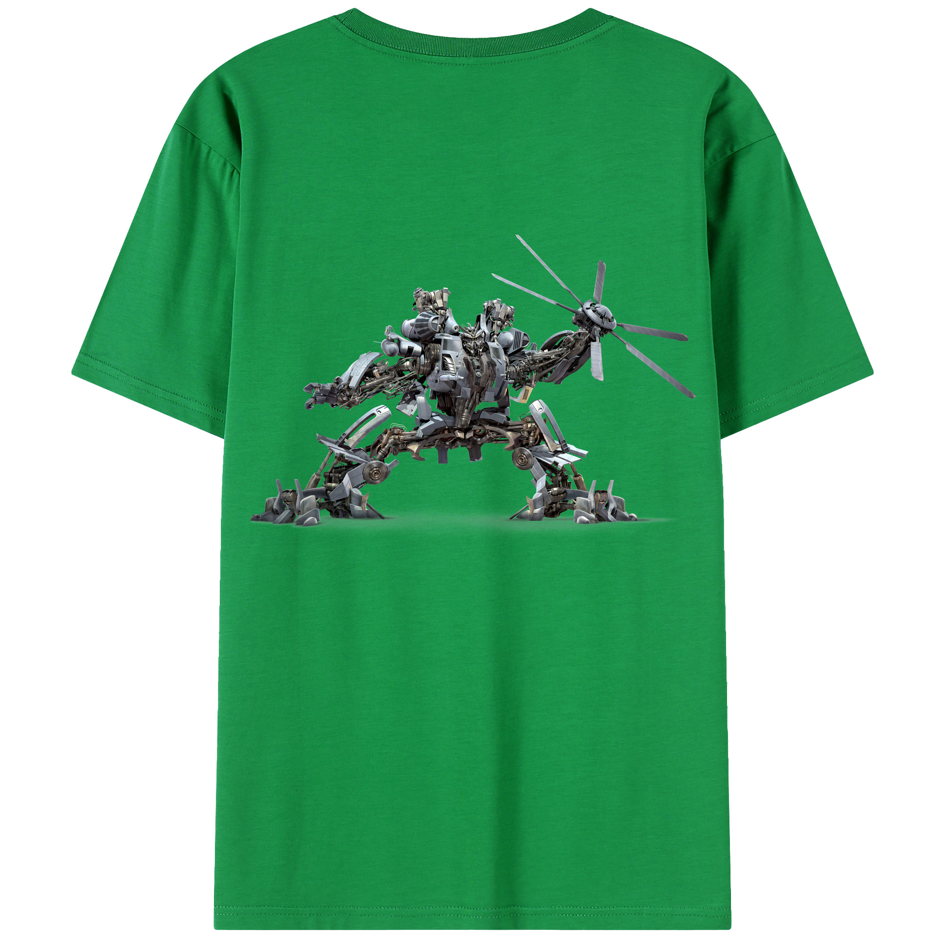 （画像用） Transformers トランスフォーマー 綿100％ メンズ半袖Tシャツ（バックプリント） 通気性