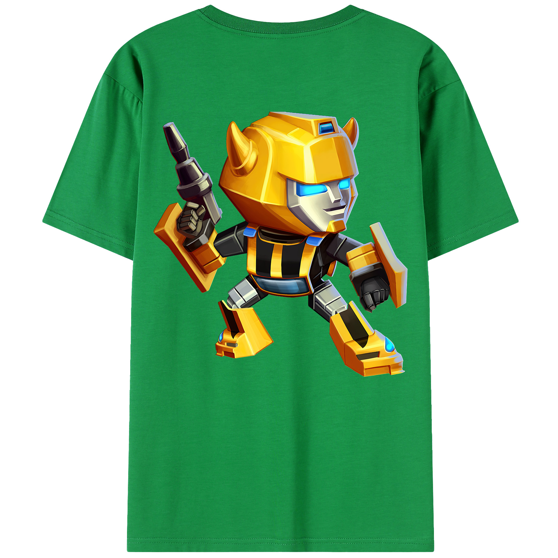 （画像用） Transformers トランスフォーマー 綿100％ メンズ半袖Tシャツ（バックプリント） 通気性