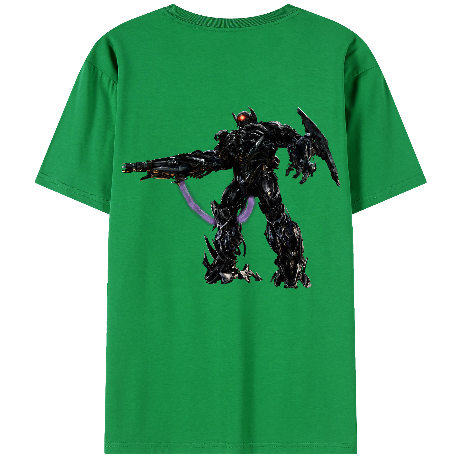 （画像用） Transformers トランスフォーマー 綿100％ メンズ半袖Tシャツ（バックプリント） 通気性