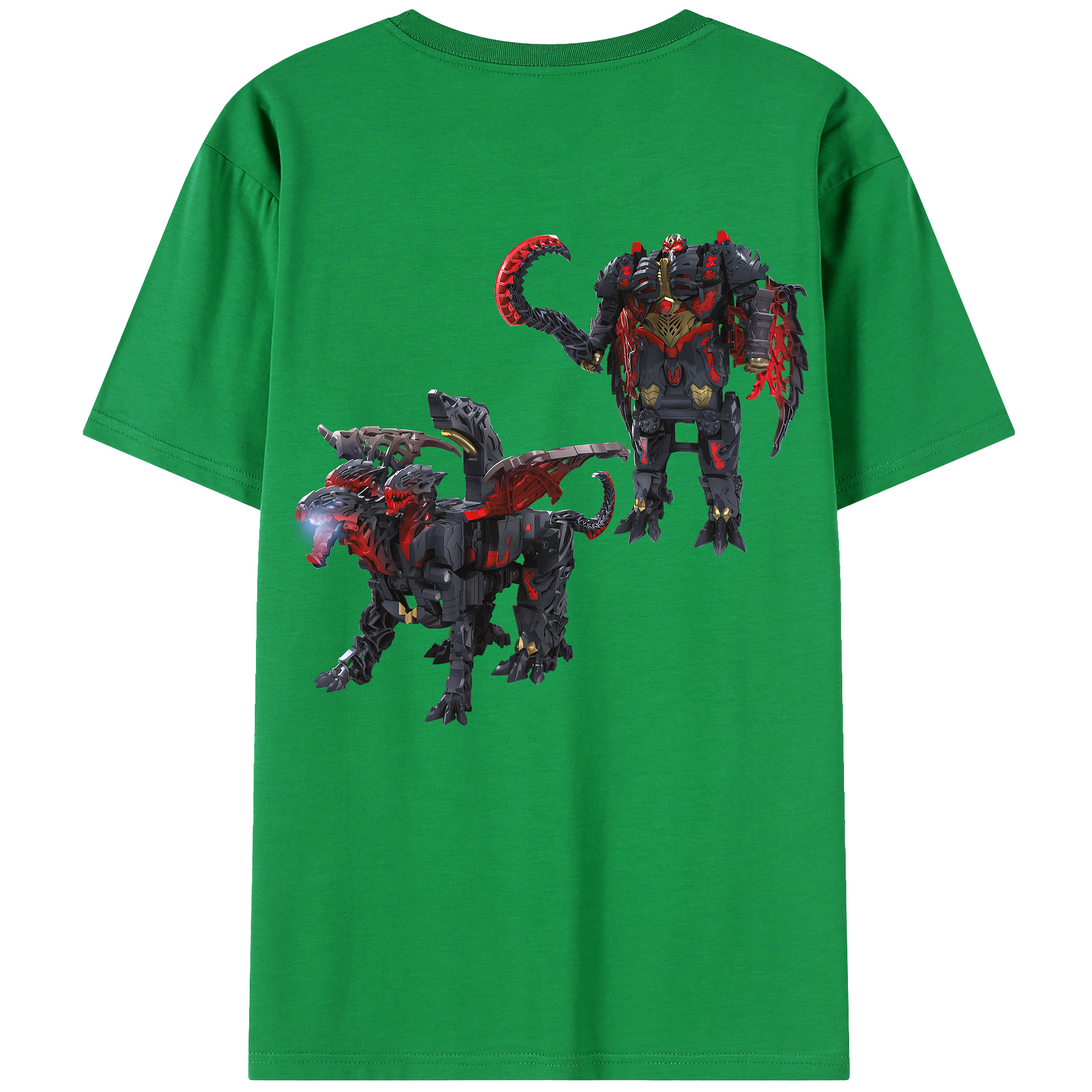 （画像用） Transformers トランスフォーマー 綿100％ メンズ半袖Tシャツ（バックプリント） 通気性