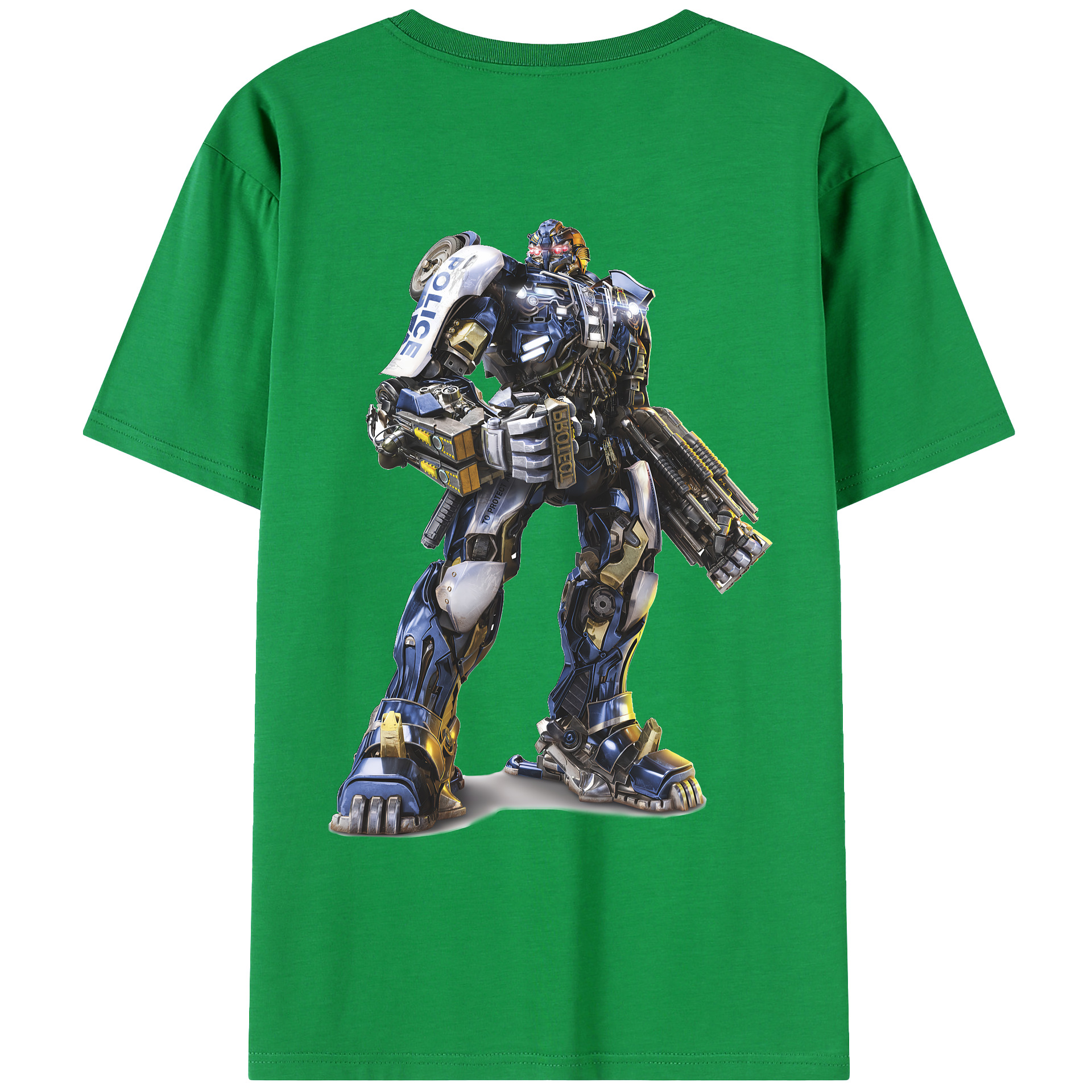 （画像用） Transformers トランスフォーマー 綿100％ メンズ半袖Tシャツ（バックプリント） 通気性