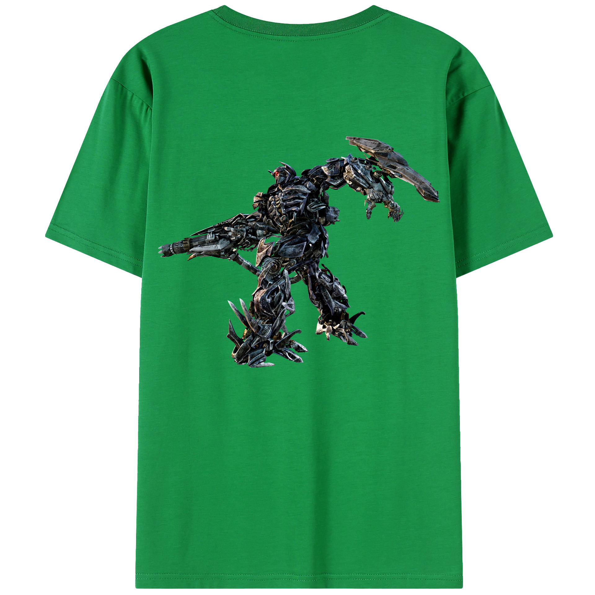 （画像用） Transformers トランスフォーマー 綿100％ メンズ半袖Tシャツ（バックプリント） 通気性