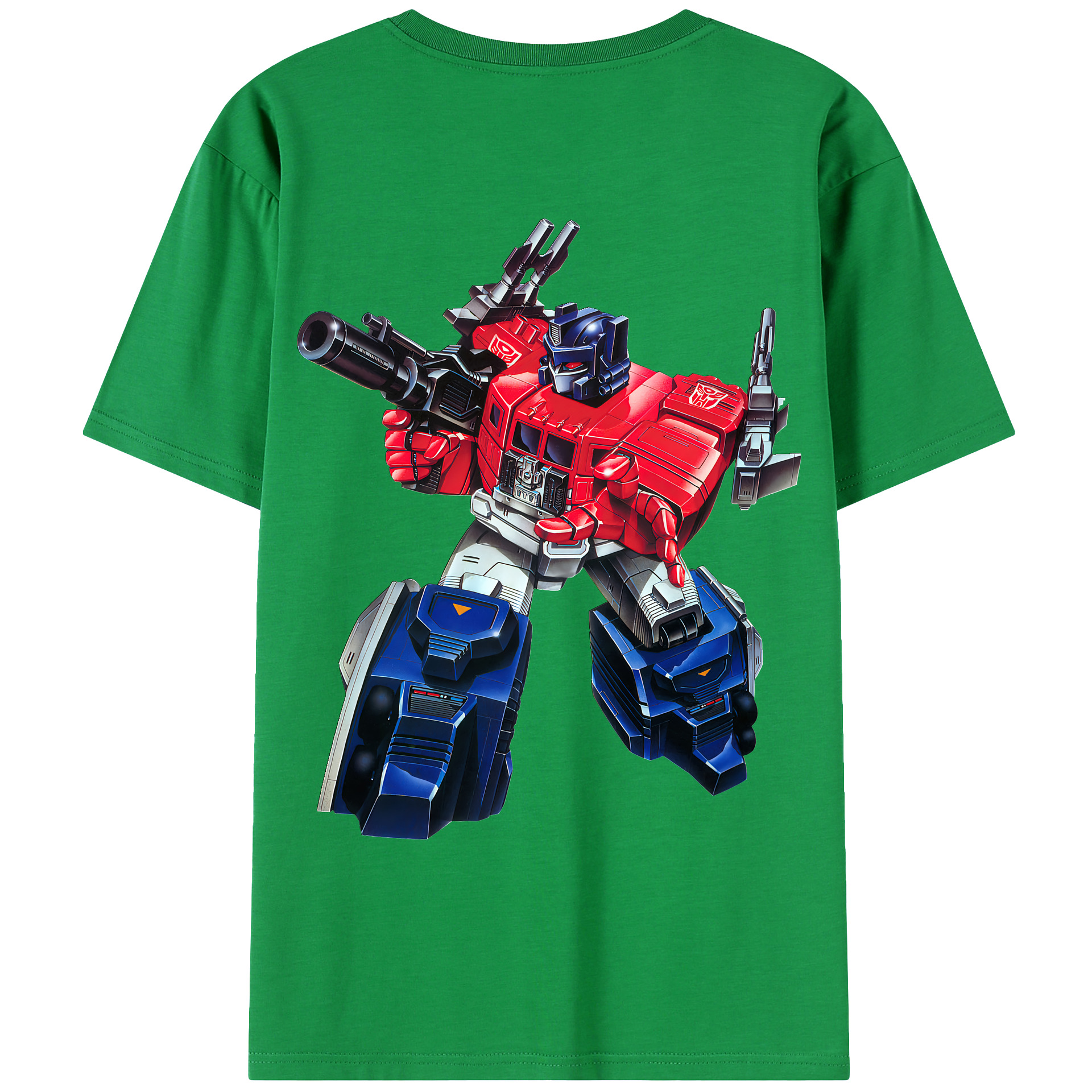 （画像用） Transformers トランスフォーマー 綿100％ メンズ半袖Tシャツ（バックプリント） 通気性