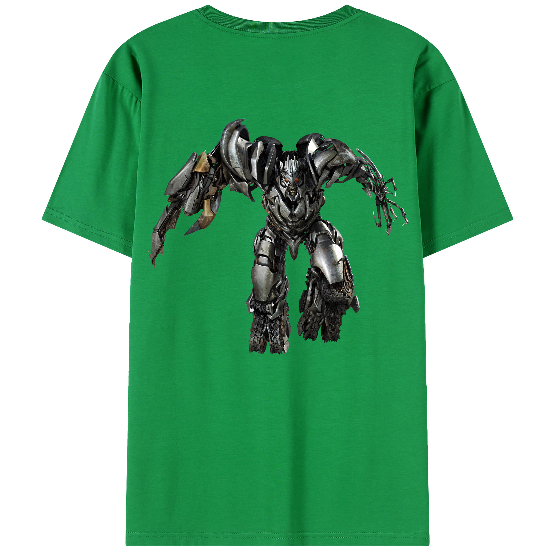 （画像用） Transformers トランスフォーマー 綿100％ メンズ半袖Tシャツ（バックプリント） 通気性