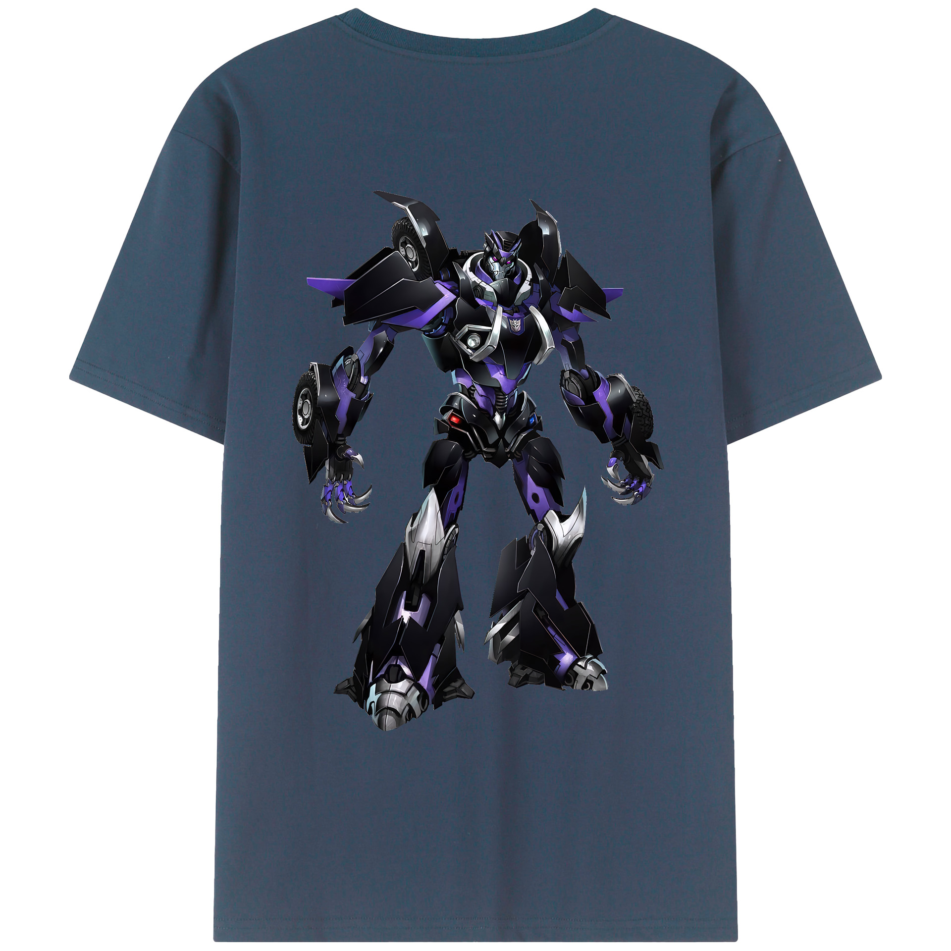（画像用） Transformers トランスフォーマー 綿100％ メンズ半袖Tシャツ（バックプリント） 通気性