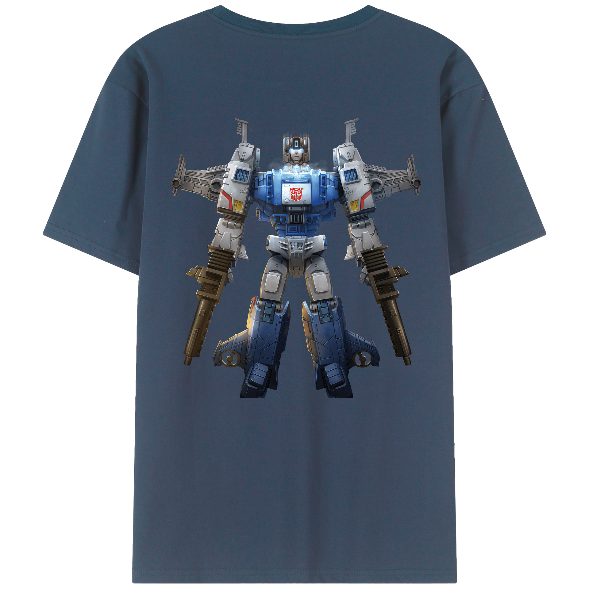 （画像用） Transformers トランスフォーマー 綿100％ メンズ半袖Tシャツ（バックプリント） 通気性