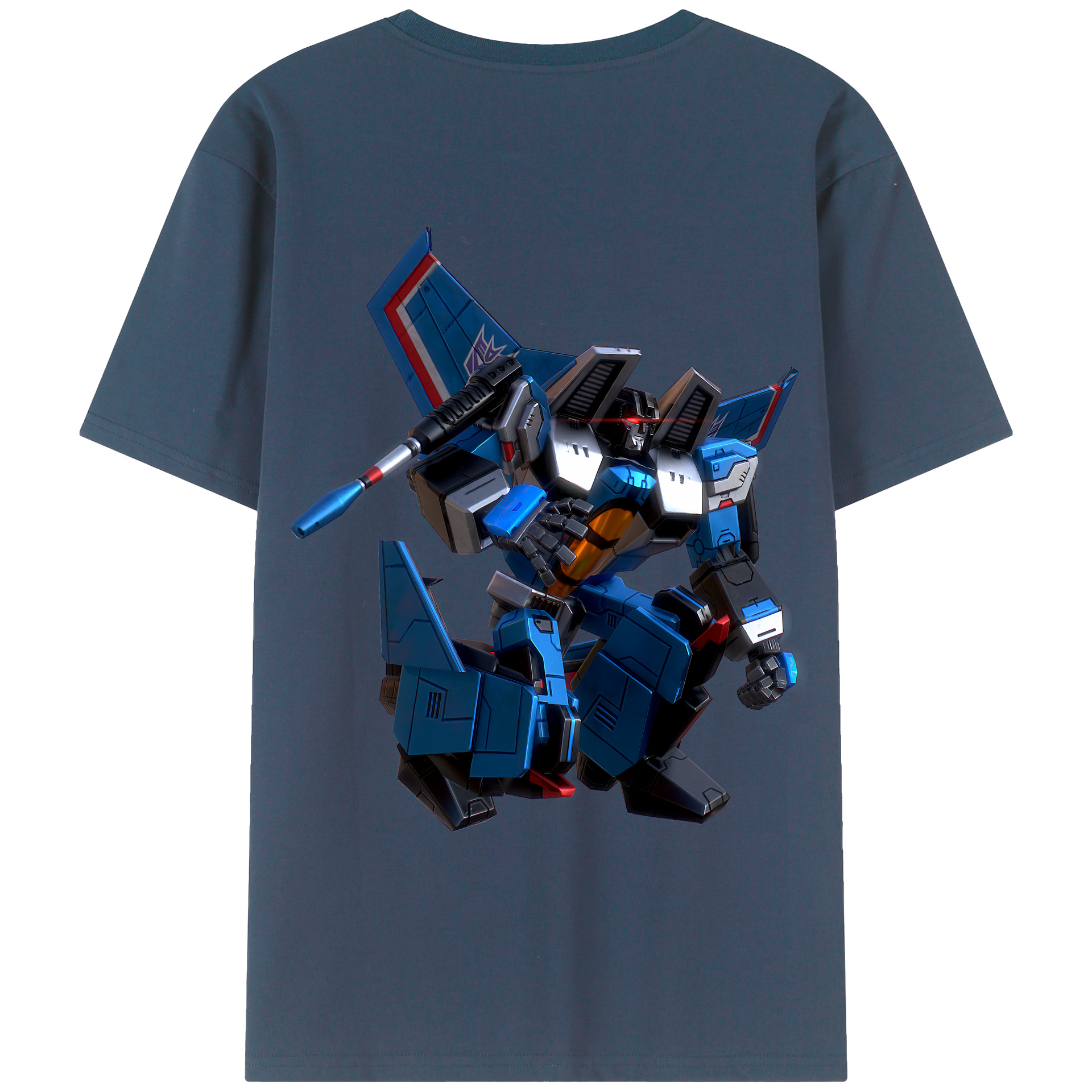 （画像用） Transformers トランスフォーマー 綿100％ メンズ半袖Tシャツ（バックプリント） 通気性