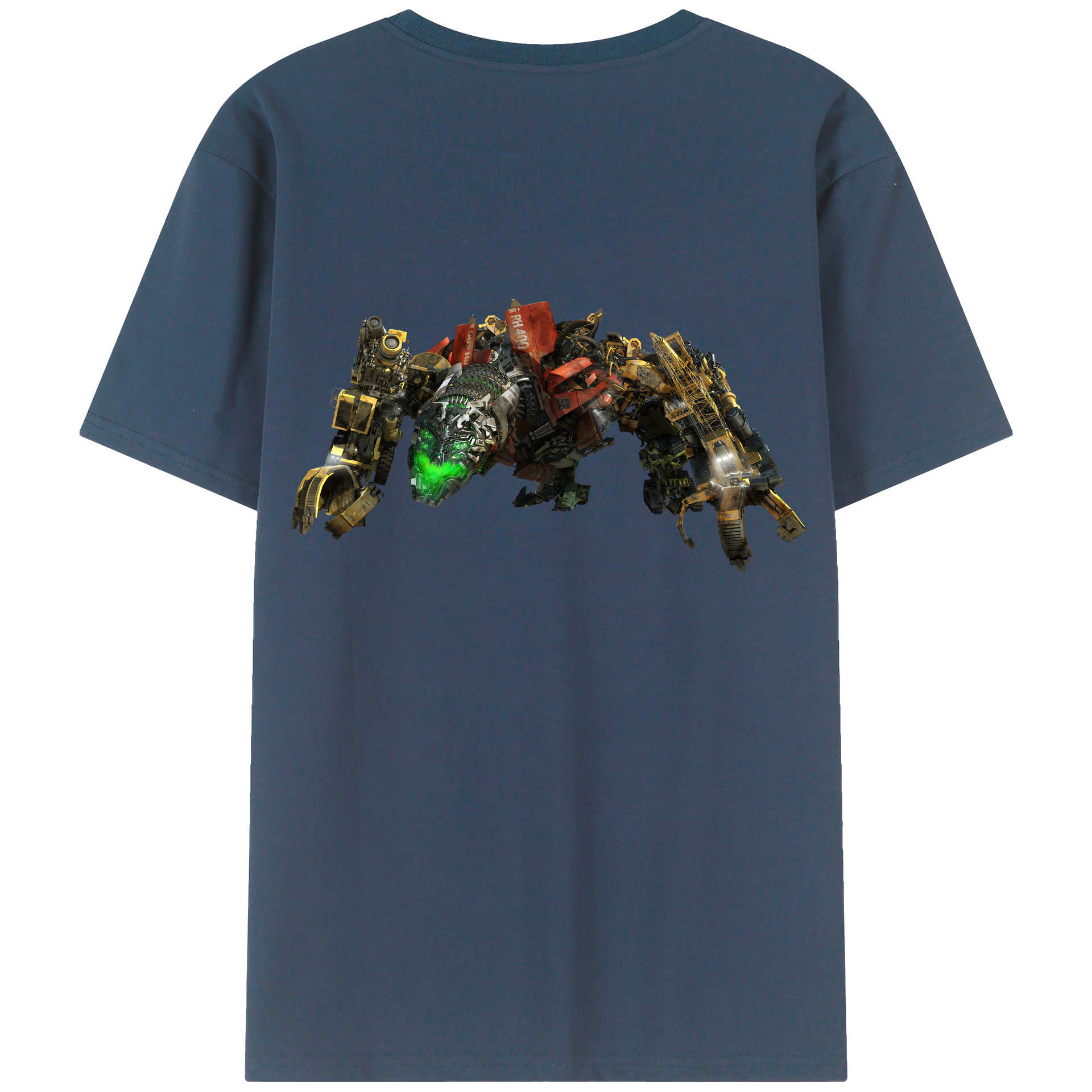 （画像用） Transformers トランスフォーマー 綿100％ メンズ半袖Tシャツ（バックプリント） 通気性
