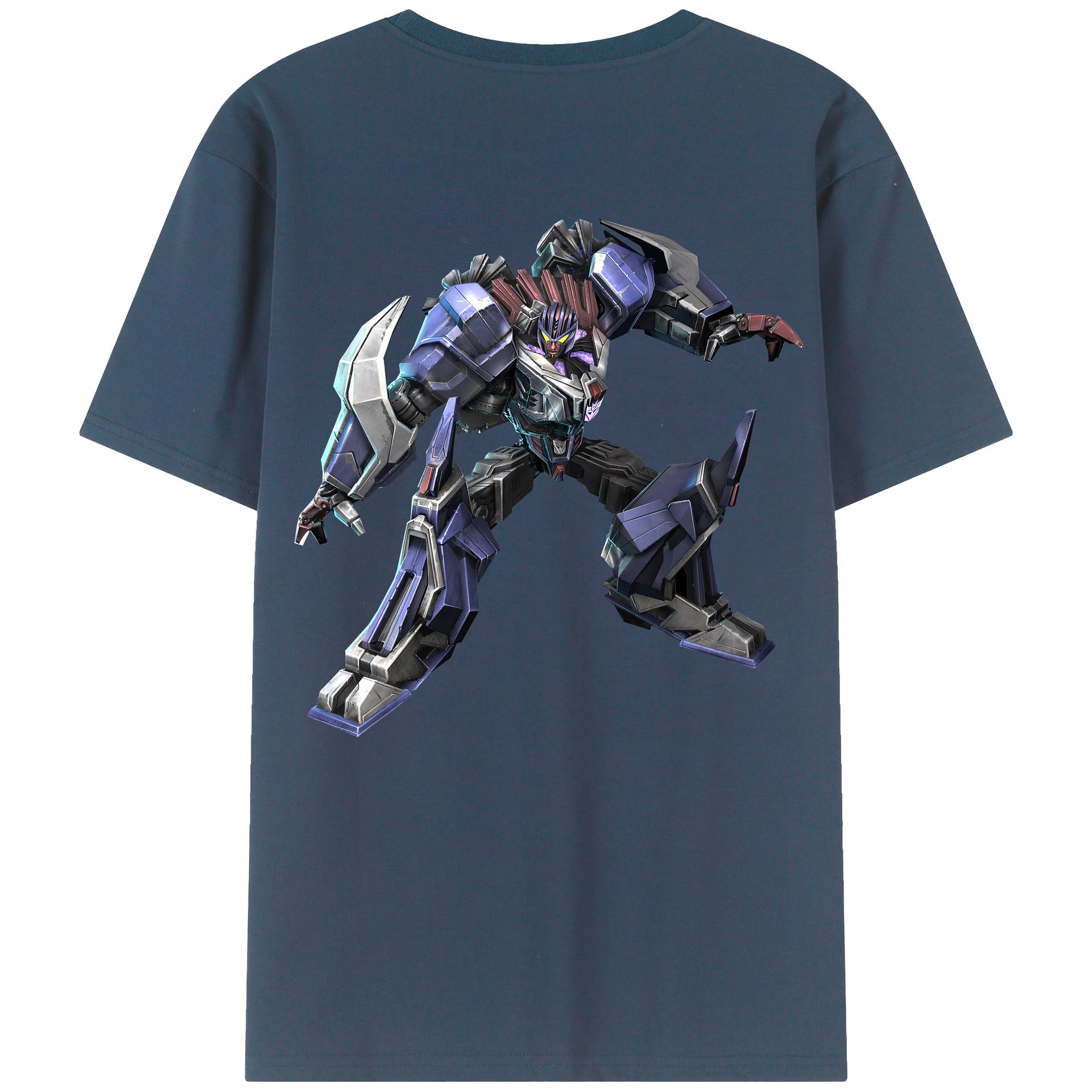 （画像用） Transformers トランスフォーマー 綿100％ メンズ半袖Tシャツ（バックプリント） 通気性