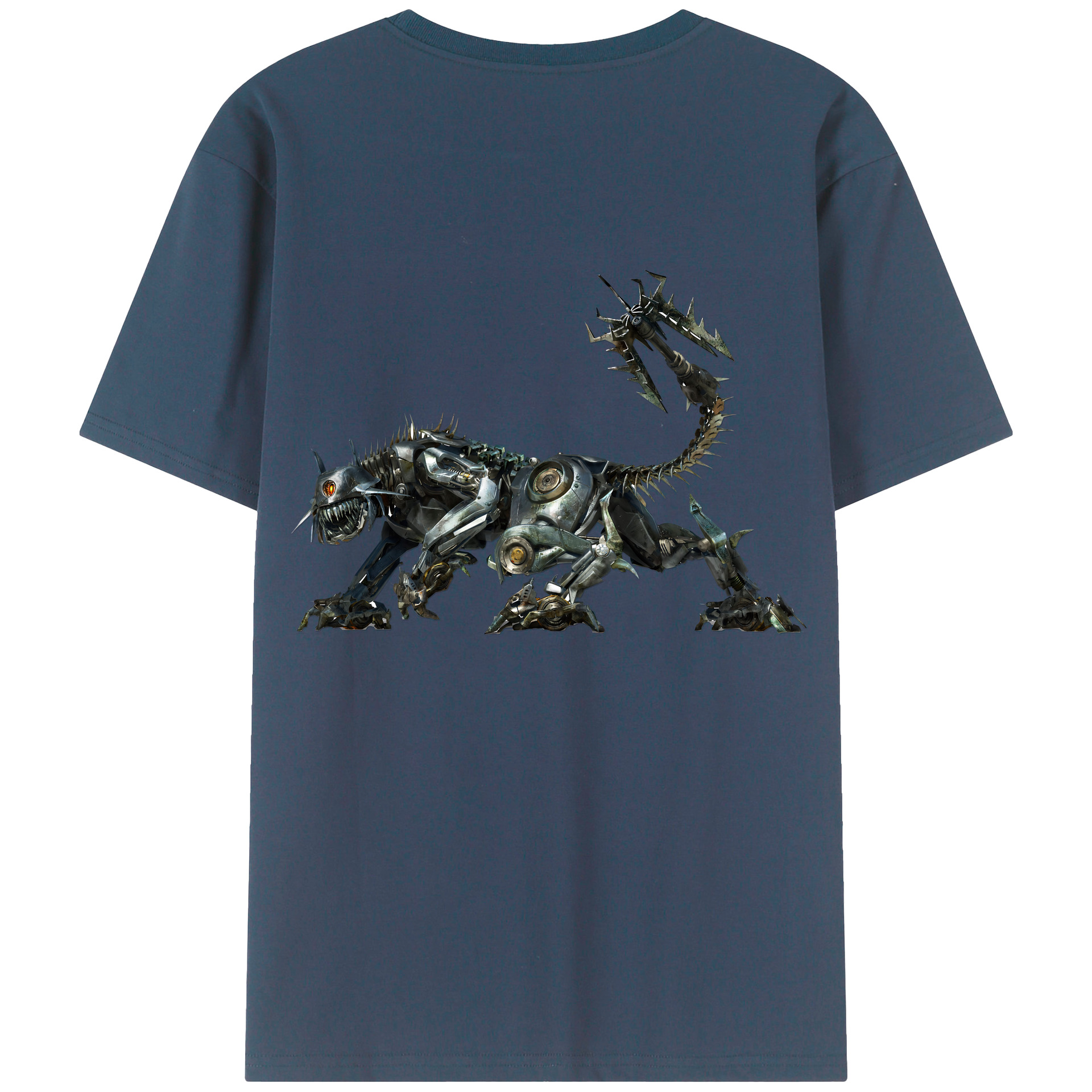 （画像用） Transformers トランスフォーマー 綿100％ メンズ半袖Tシャツ（バックプリント） 通気性