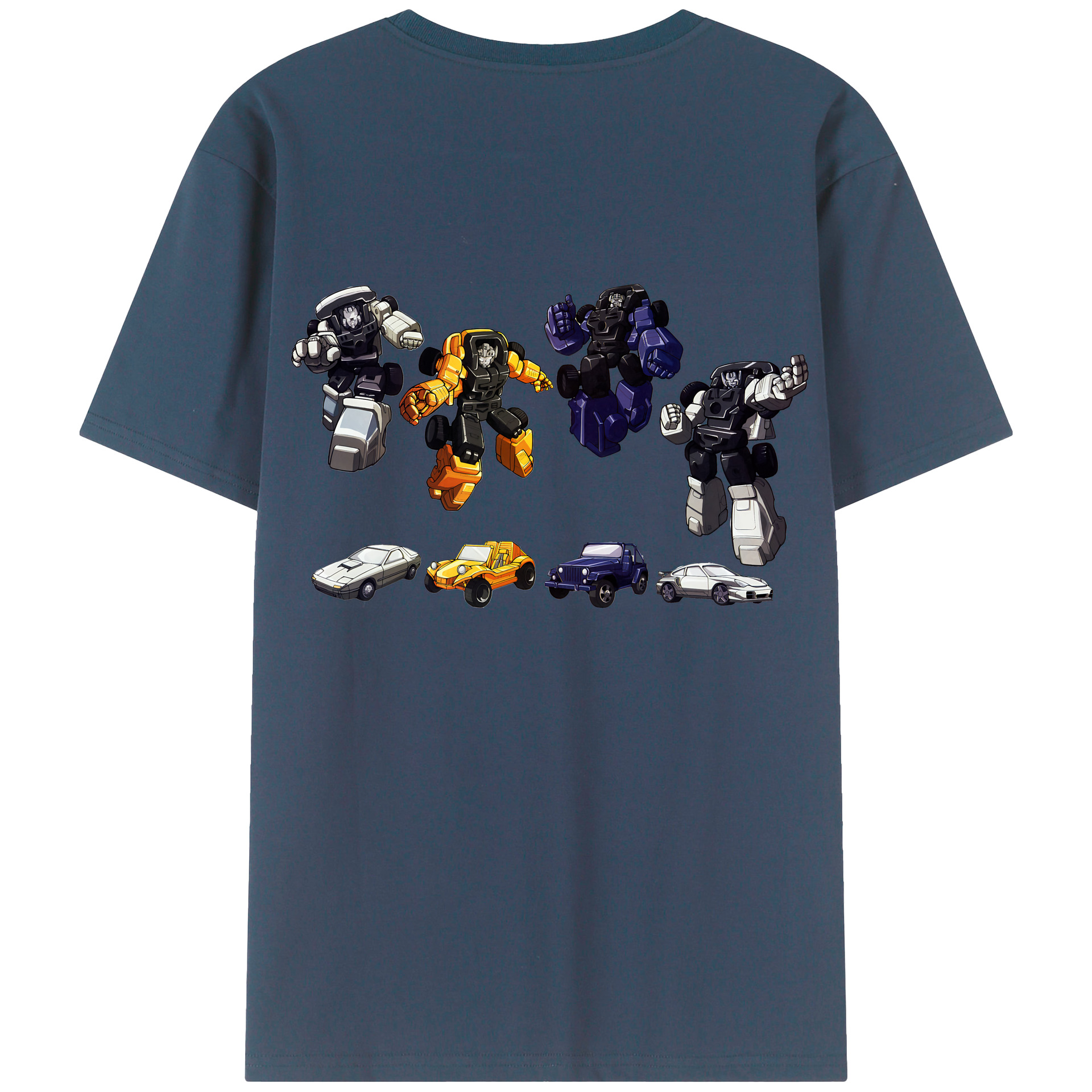 （画像用） Transformers トランスフォーマー 綿100％ メンズ半袖Tシャツ（バックプリント） 通気性
