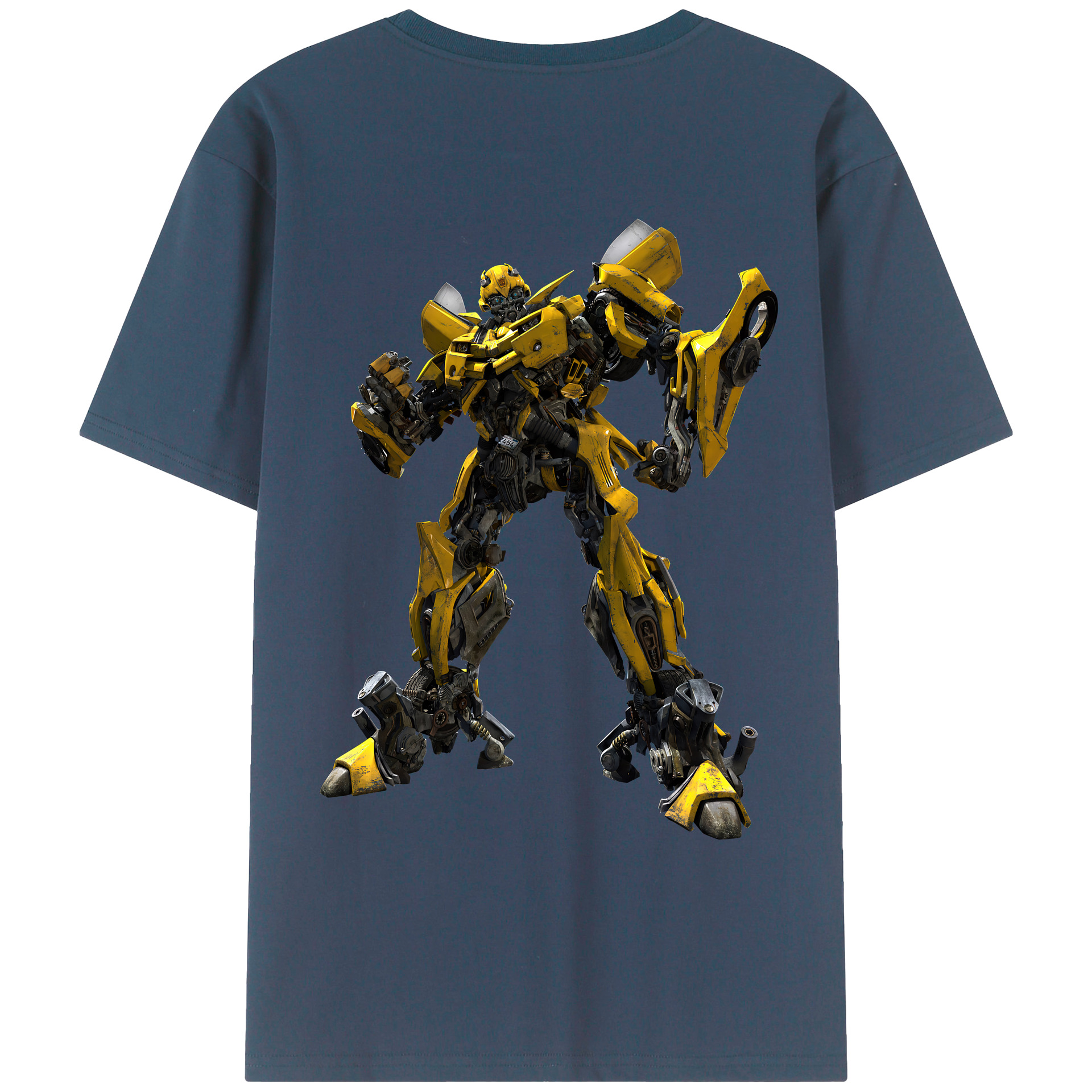 （画像用） Transformers トランスフォーマー 綿100％ メンズ半袖Tシャツ（バックプリント） 通気性