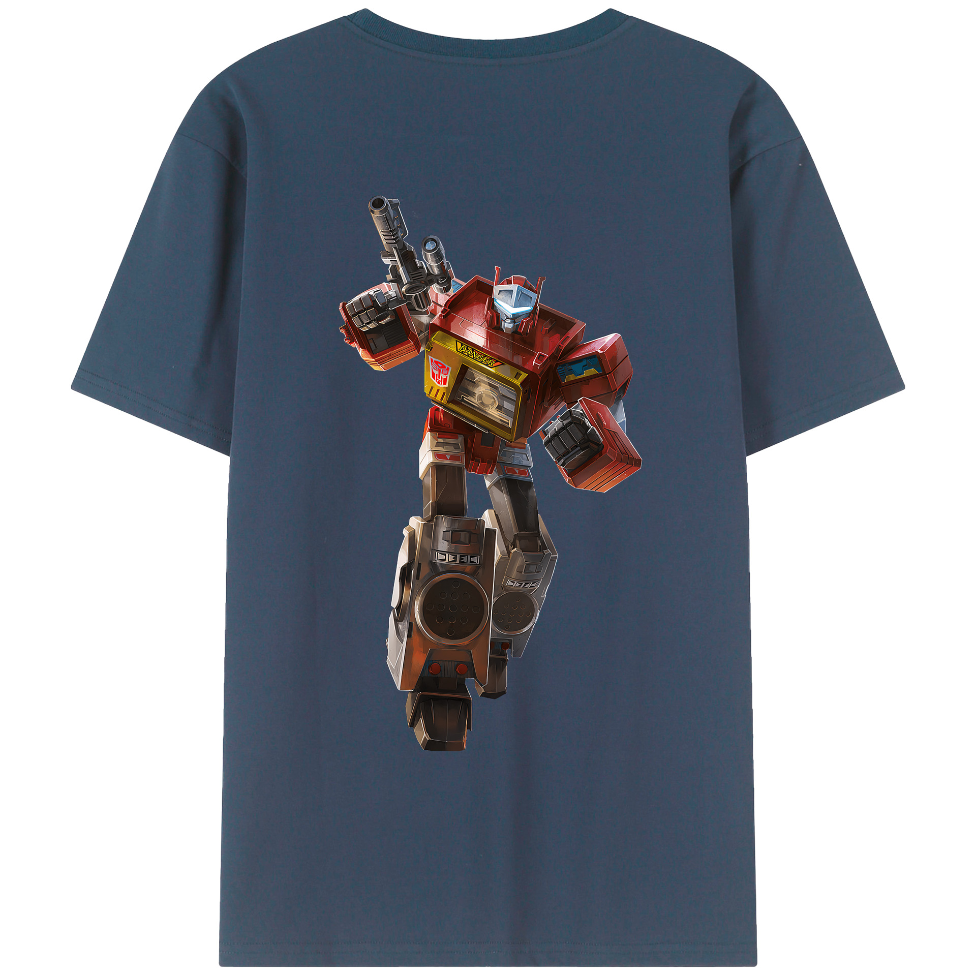 （画像用） Transformers トランスフォーマー 綿100％ メンズ半袖Tシャツ（バックプリント） 通気性