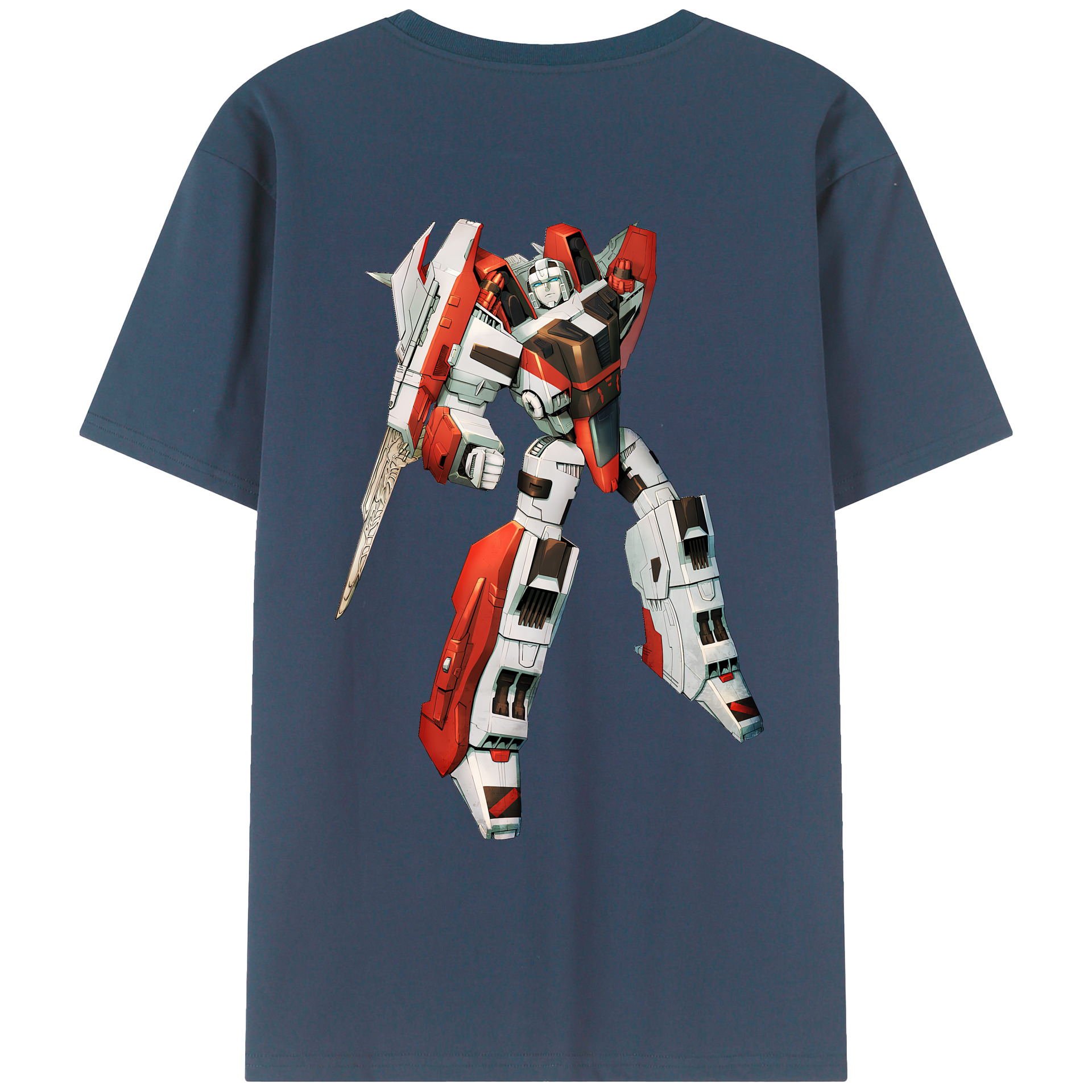 （画像用） Transformers トランスフォーマー 綿100％ メンズ半袖Tシャツ（バックプリント） 通気性