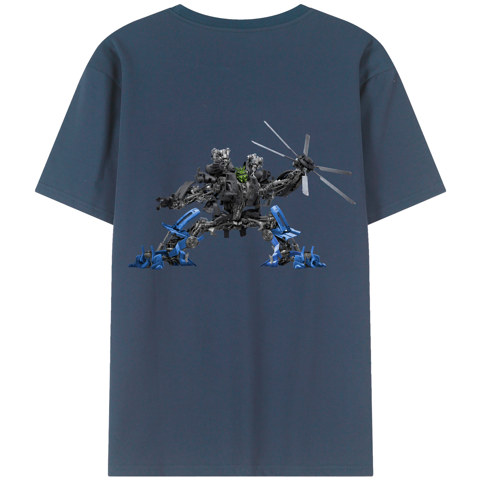 （画像用） Transformers トランスフォーマー 綿100％ メンズ半袖Tシャツ（バックプリント） 通気性