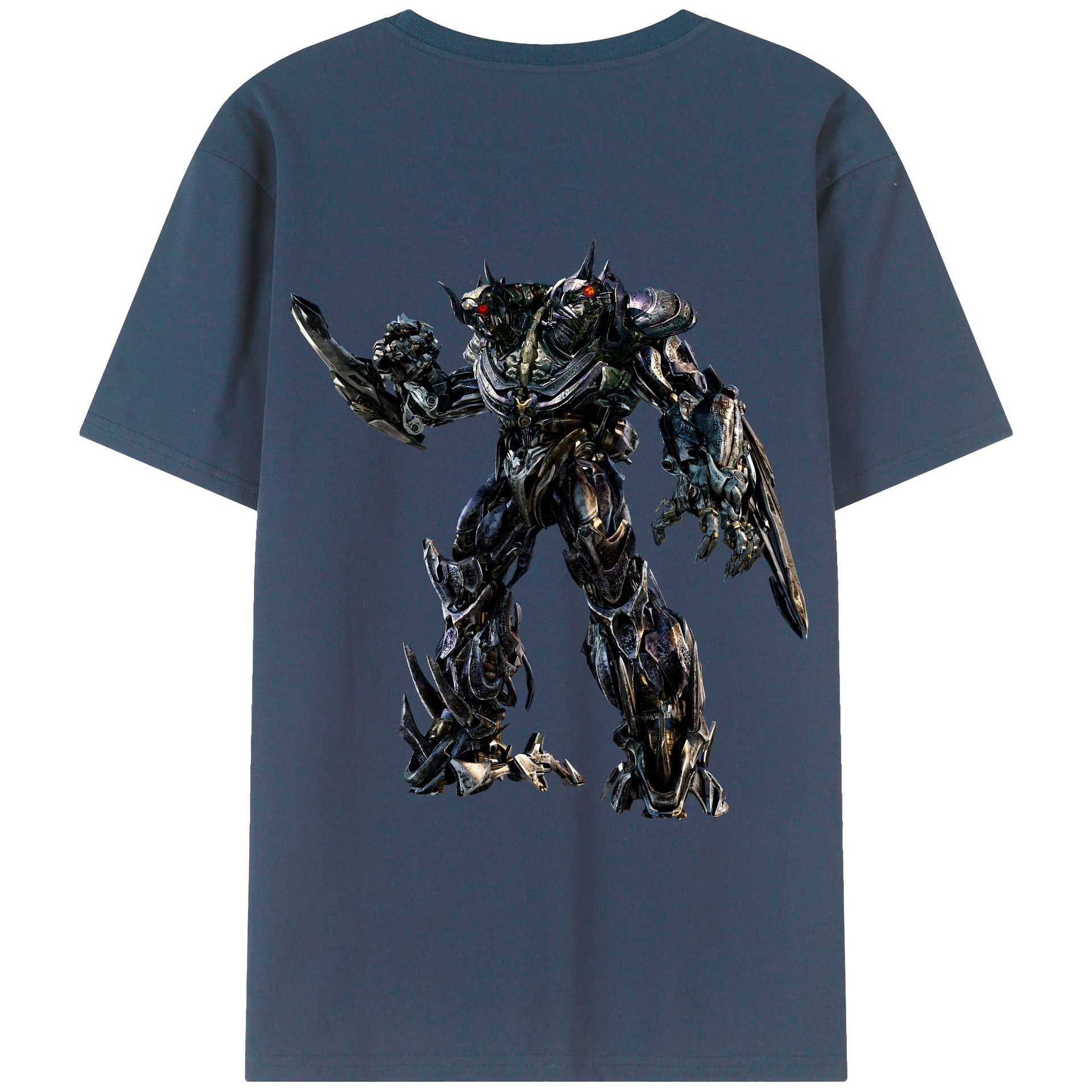 （画像用） Transformers トランスフォーマー 綿100％ メンズ半袖Tシャツ（バックプリント） 通気性