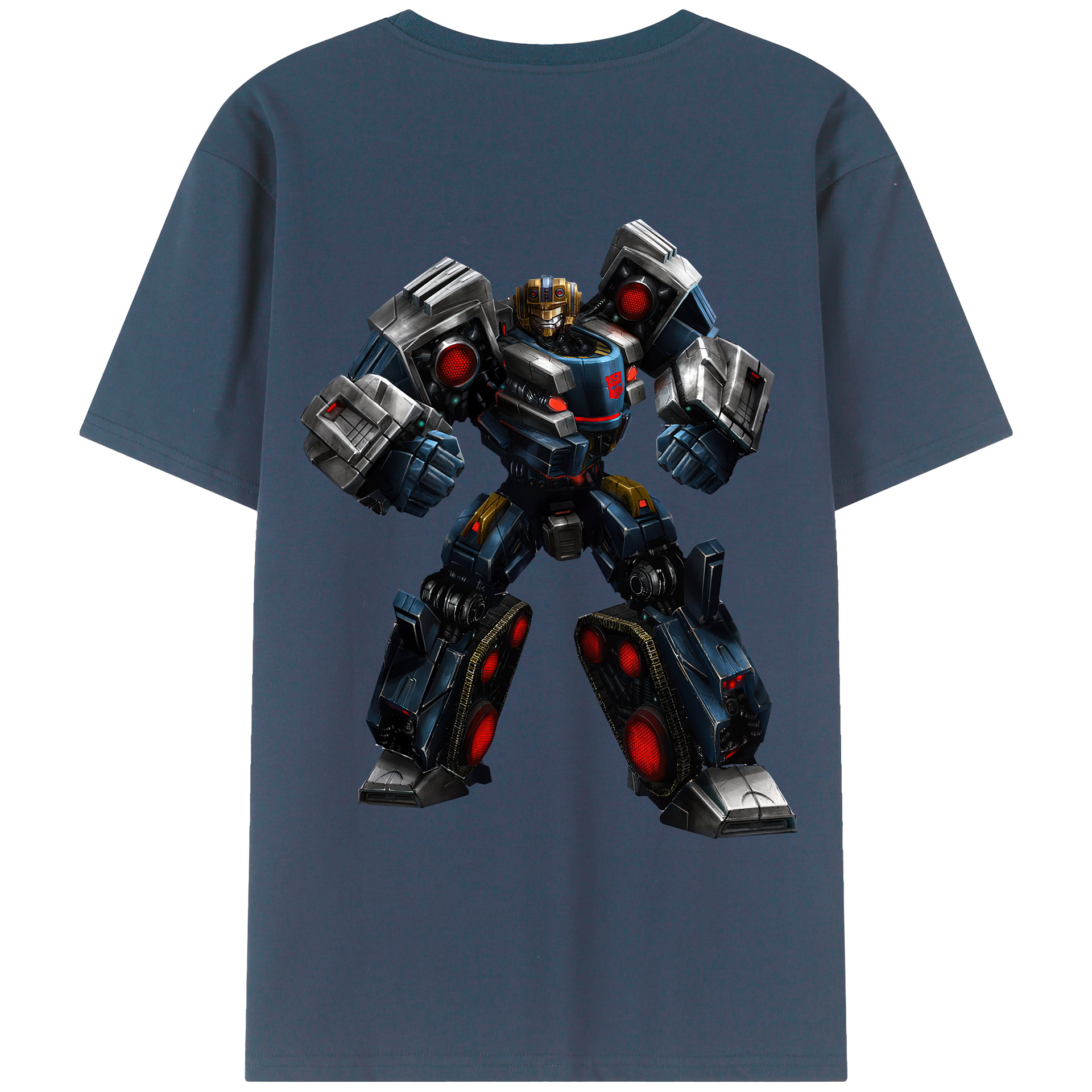（画像用） Transformers トランスフォーマー 綿100％ メンズ半袖Tシャツ（バックプリント） 通気性