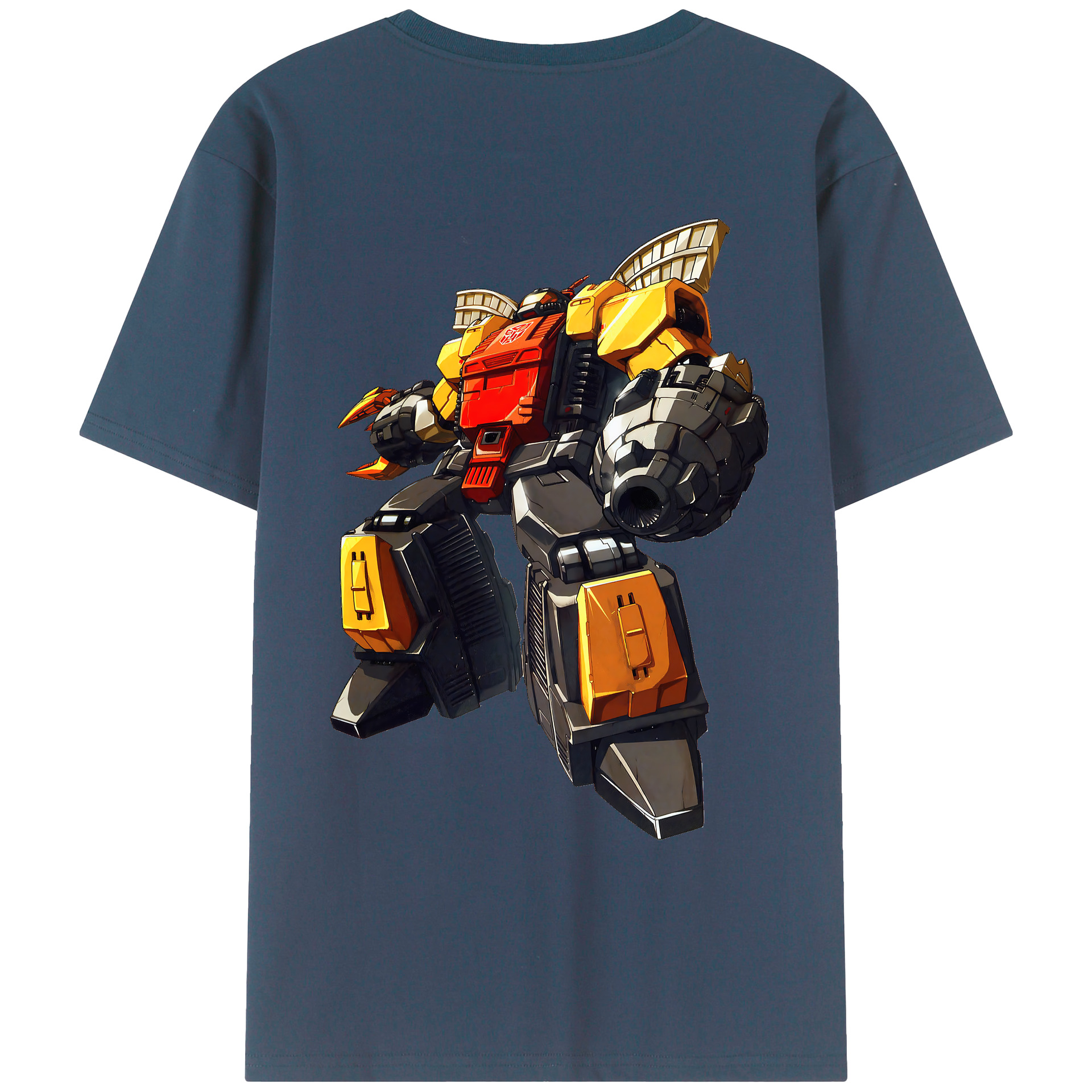 （画像用） Transformers トランスフォーマー 綿100％ メンズ半袖Tシャツ（バックプリント） 通気性