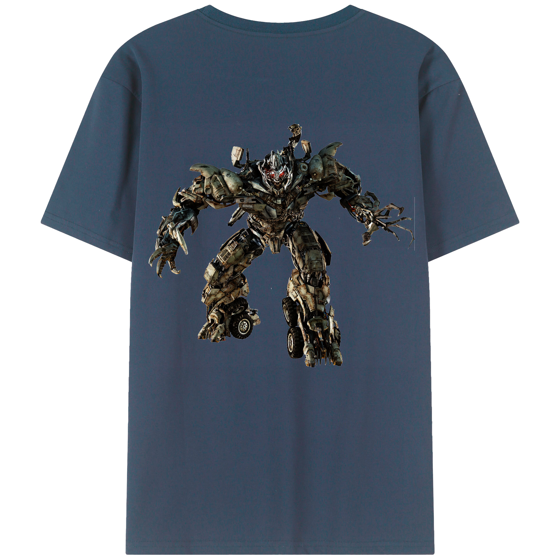 （画像用） Transformers トランスフォーマー 綿100％ メンズ半袖Tシャツ（バックプリント） 通気性