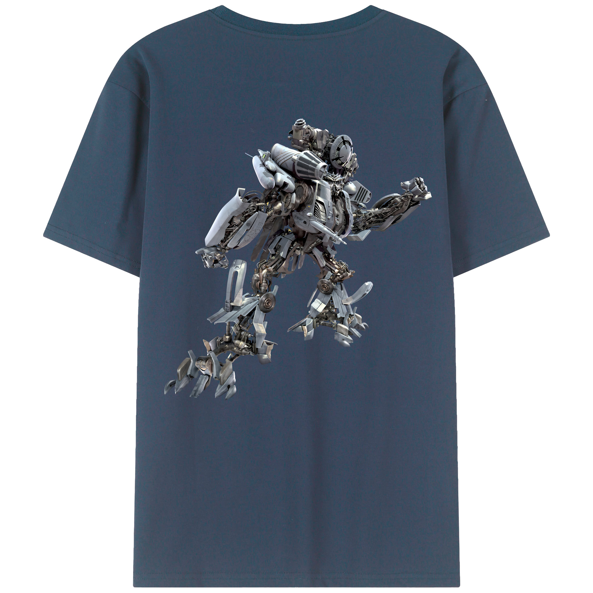 （画像用） Transformers トランスフォーマー 綿100％ メンズ半袖Tシャツ（バックプリント） 通気性