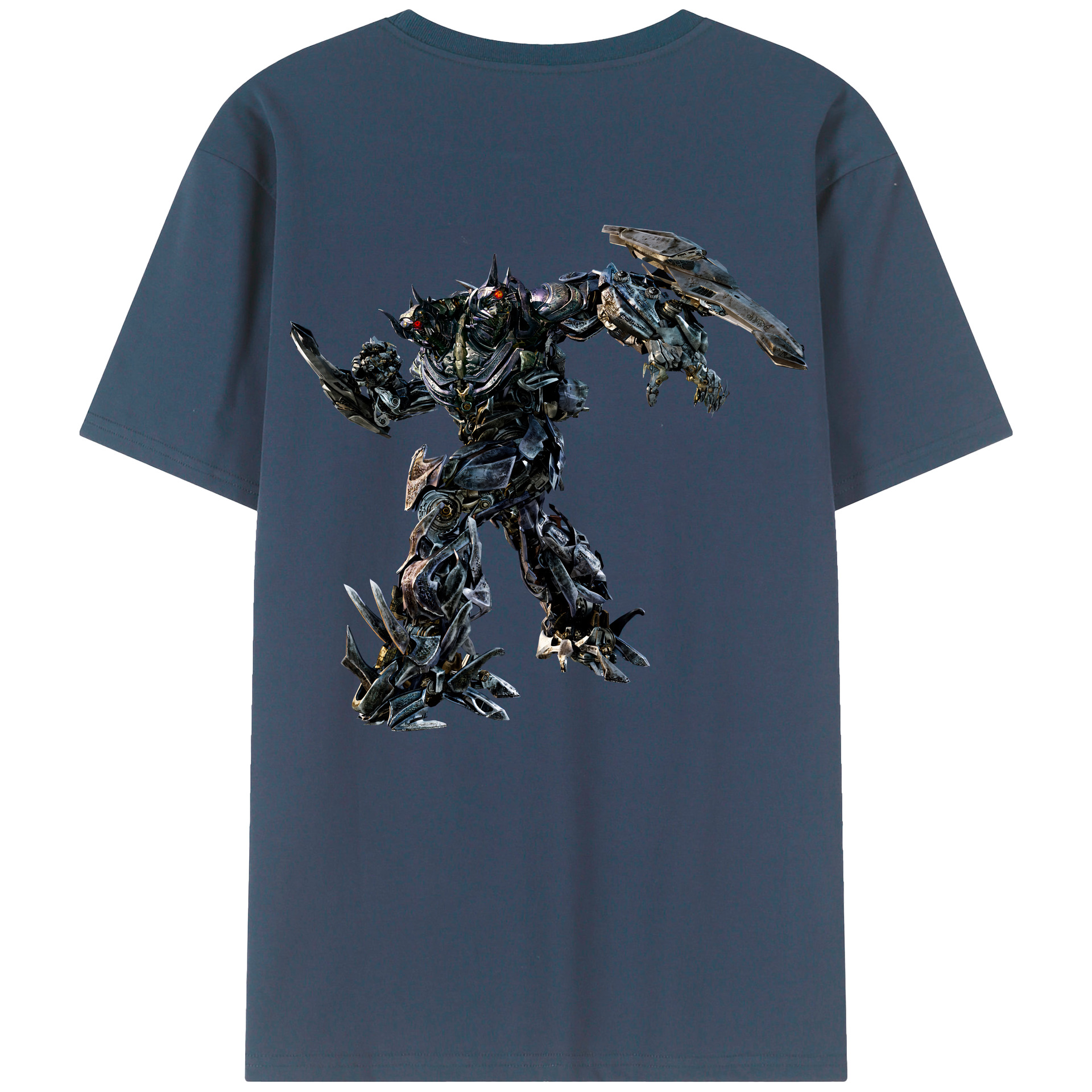 （画像用） Transformers トランスフォーマー 綿100％ メンズ半袖Tシャツ（バックプリント） 通気性