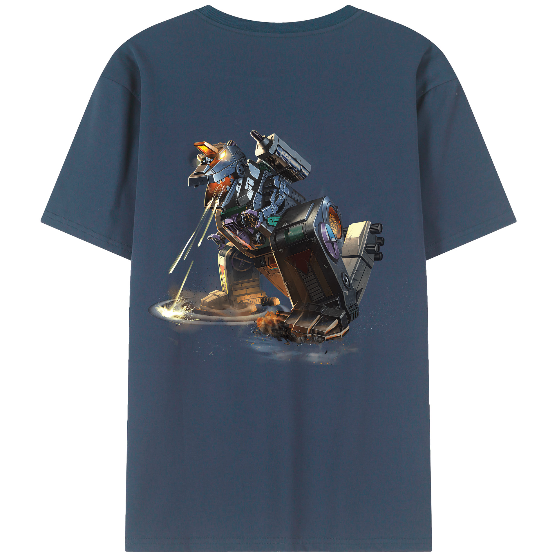 （画像用） Transformers トランスフォーマー 綿100％ メンズ半袖Tシャツ（バックプリント） 通気性