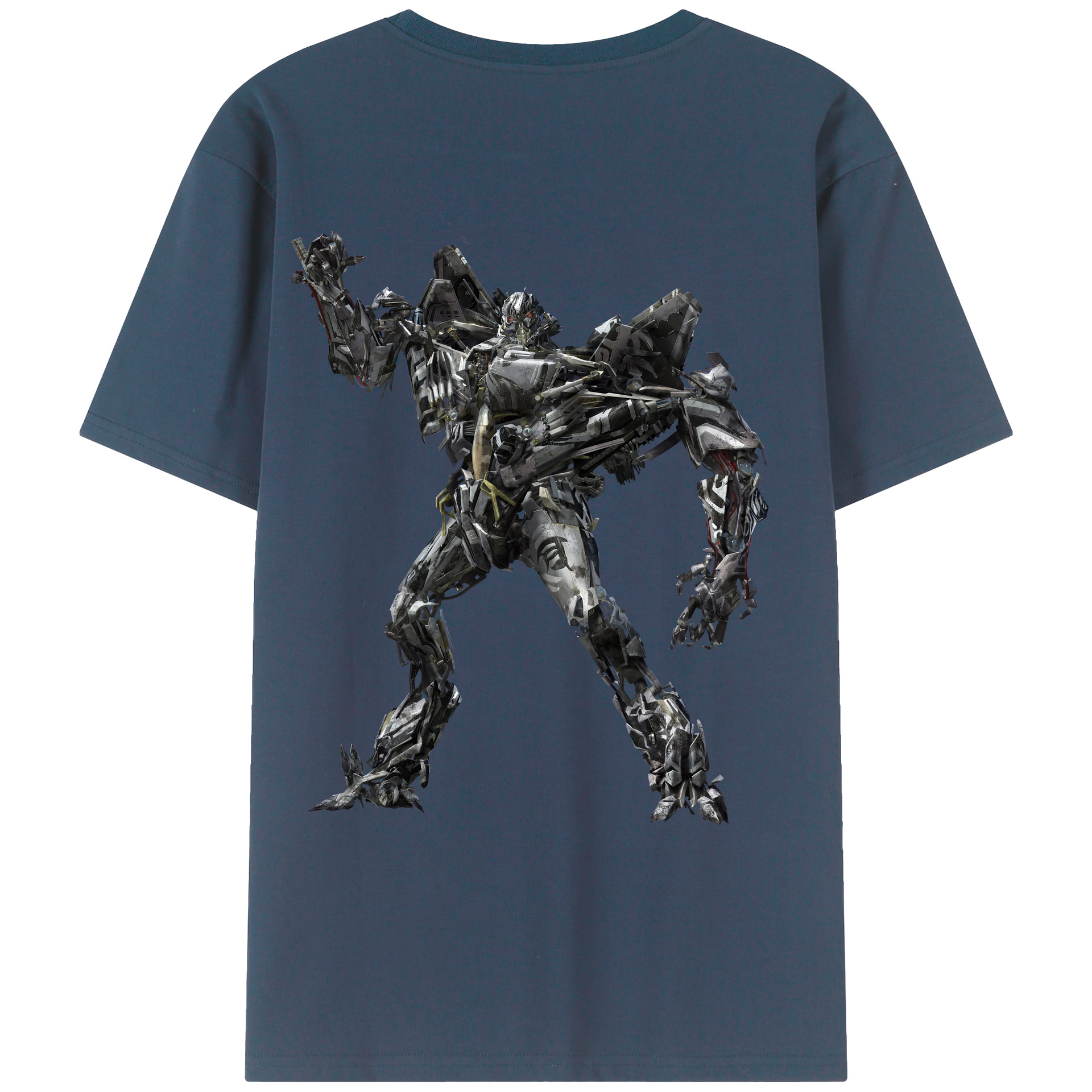 （画像用） Transformers トランスフォーマー 綿100％ メンズ半袖Tシャツ（バックプリント） 通気性