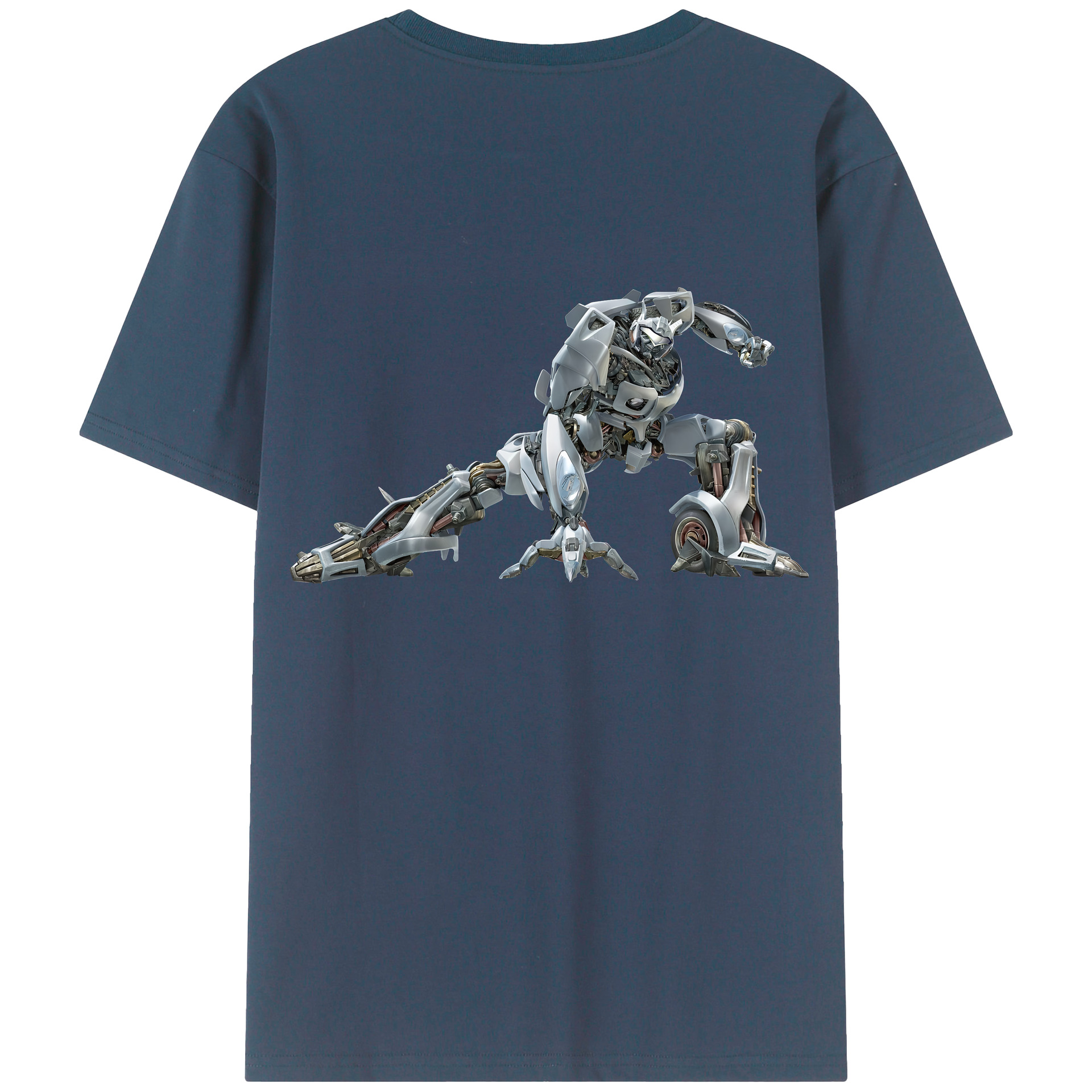 （画像用） Transformers トランスフォーマー 綿100％ メンズ半袖Tシャツ（バックプリント） 通気性