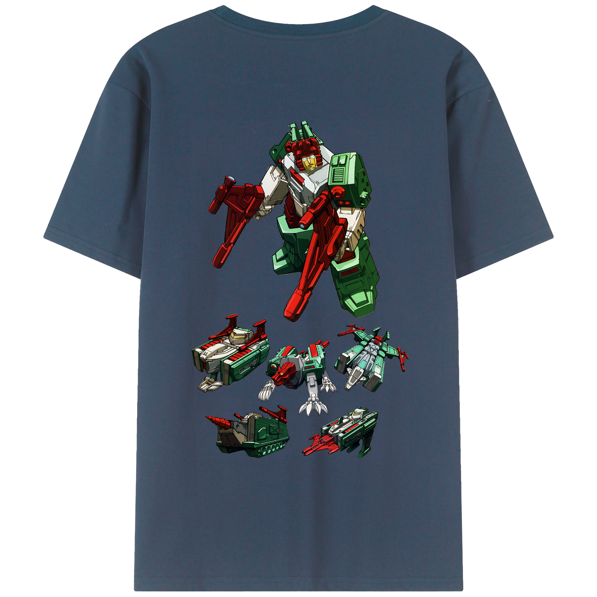 （画像用） Transformers トランスフォーマー 綿100％ メンズ半袖Tシャツ（バックプリント） 通気性