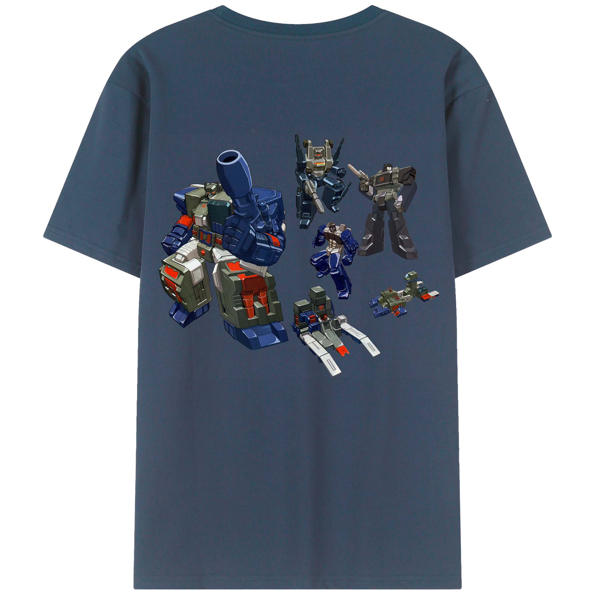 （画像用） Transformers トランスフォーマー 綿100％ メンズ半袖Tシャツ（バックプリント） 通気性