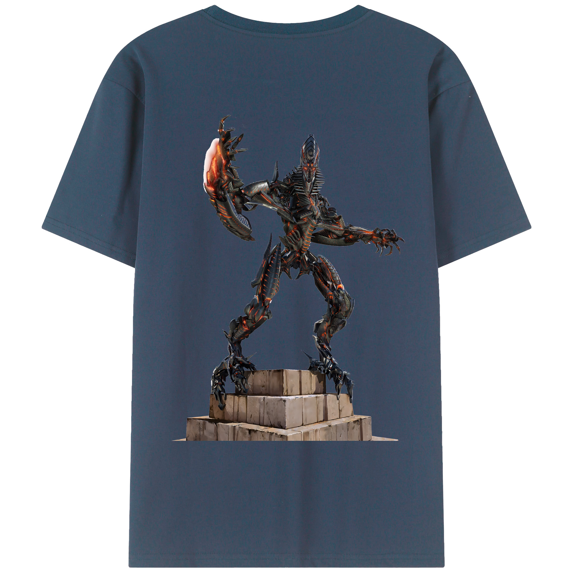 （画像用） Transformers トランスフォーマー 綿100％ メンズ半袖Tシャツ（バックプリント） 通気性