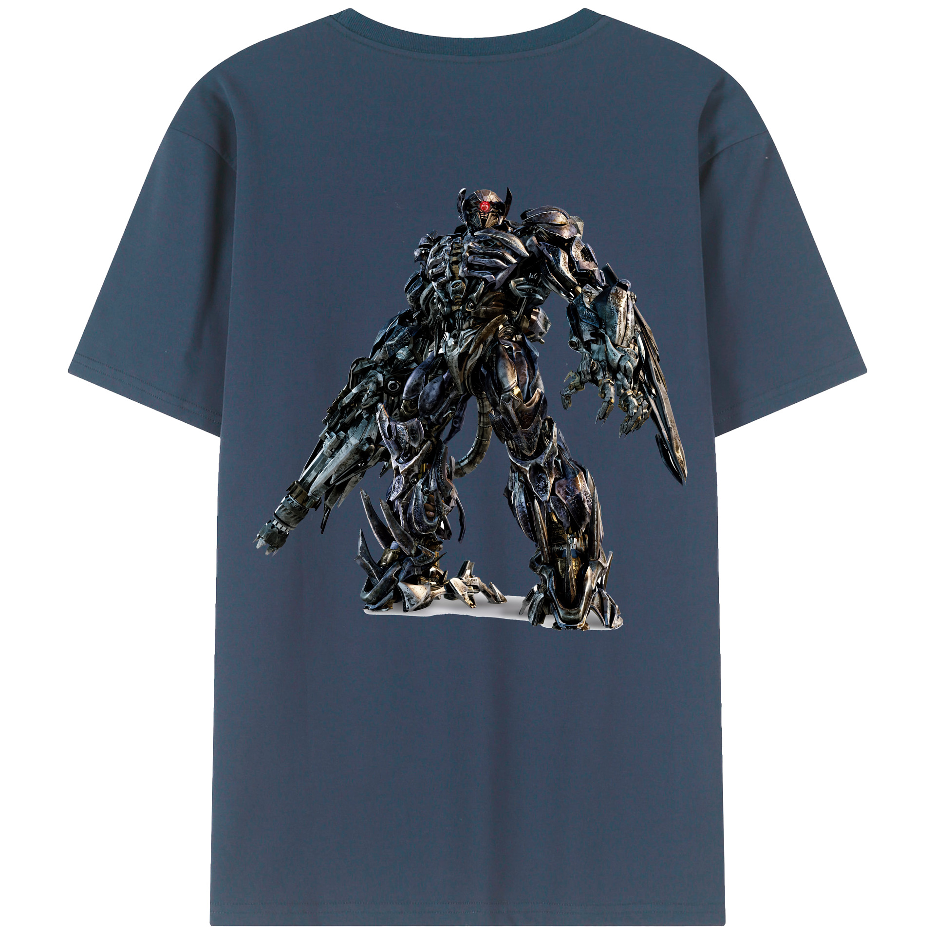 （画像用） Transformers トランスフォーマー 綿100％ メンズ半袖Tシャツ（バックプリント） 通気性