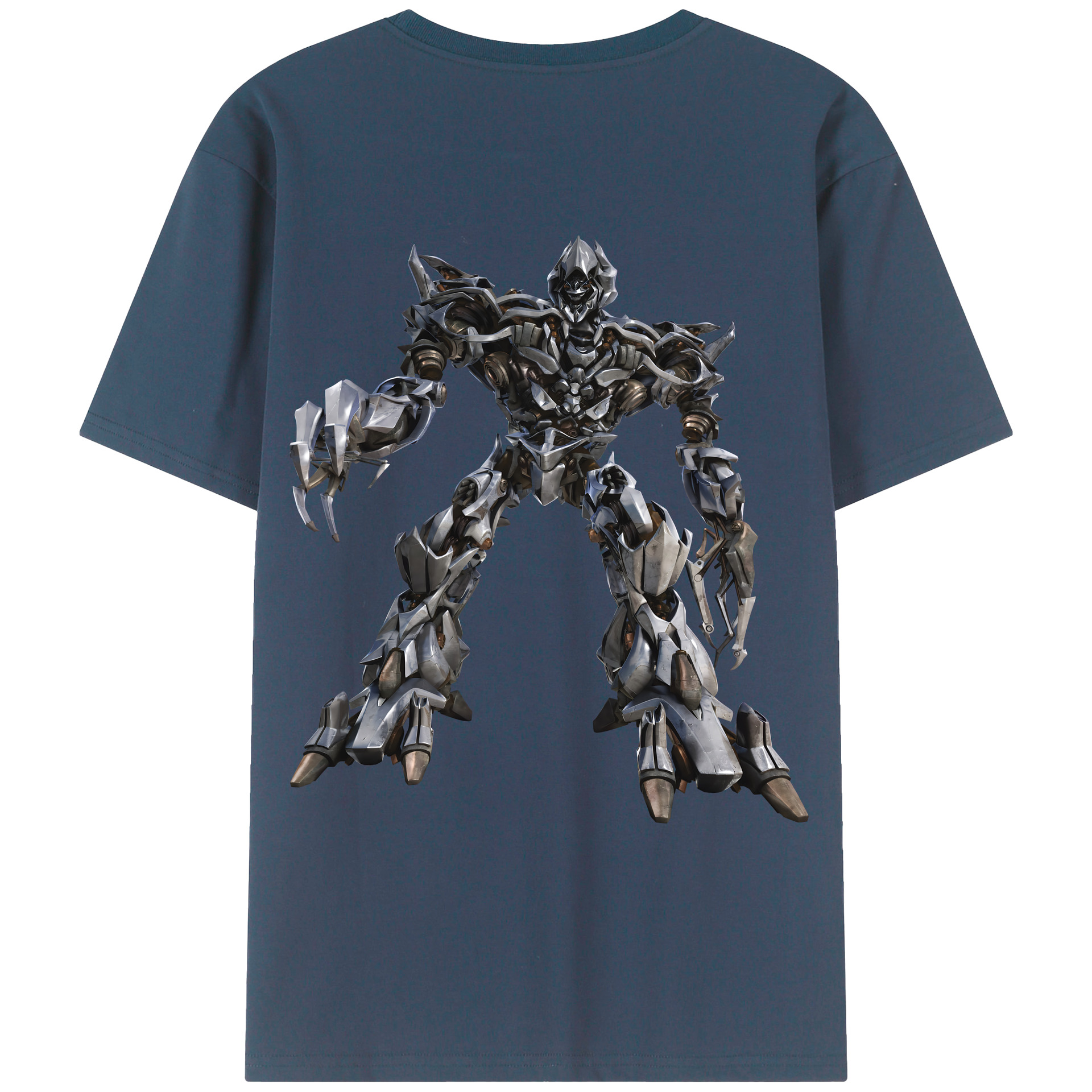 （画像用） Transformers トランスフォーマー 綿100％ メンズ半袖Tシャツ（バックプリント） 通気性