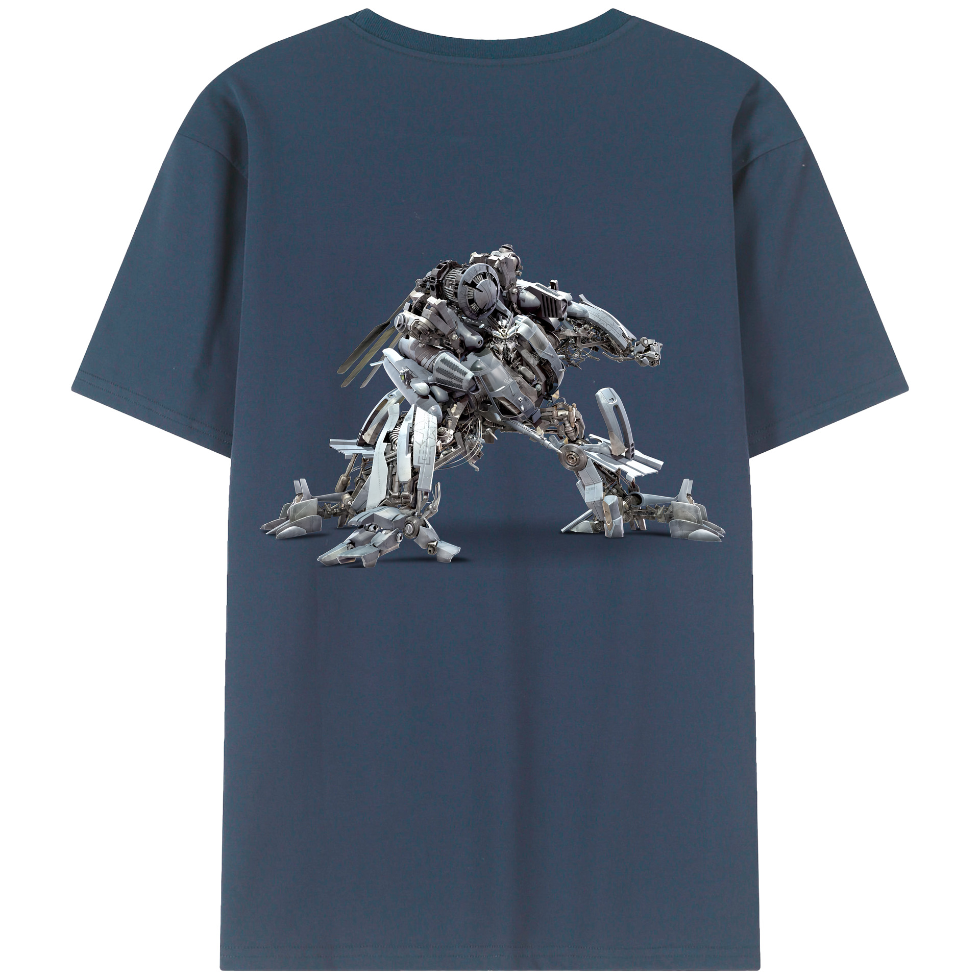 （画像用） Transformers トランスフォーマー 綿100％ メンズ半袖Tシャツ（バックプリント） 通気性