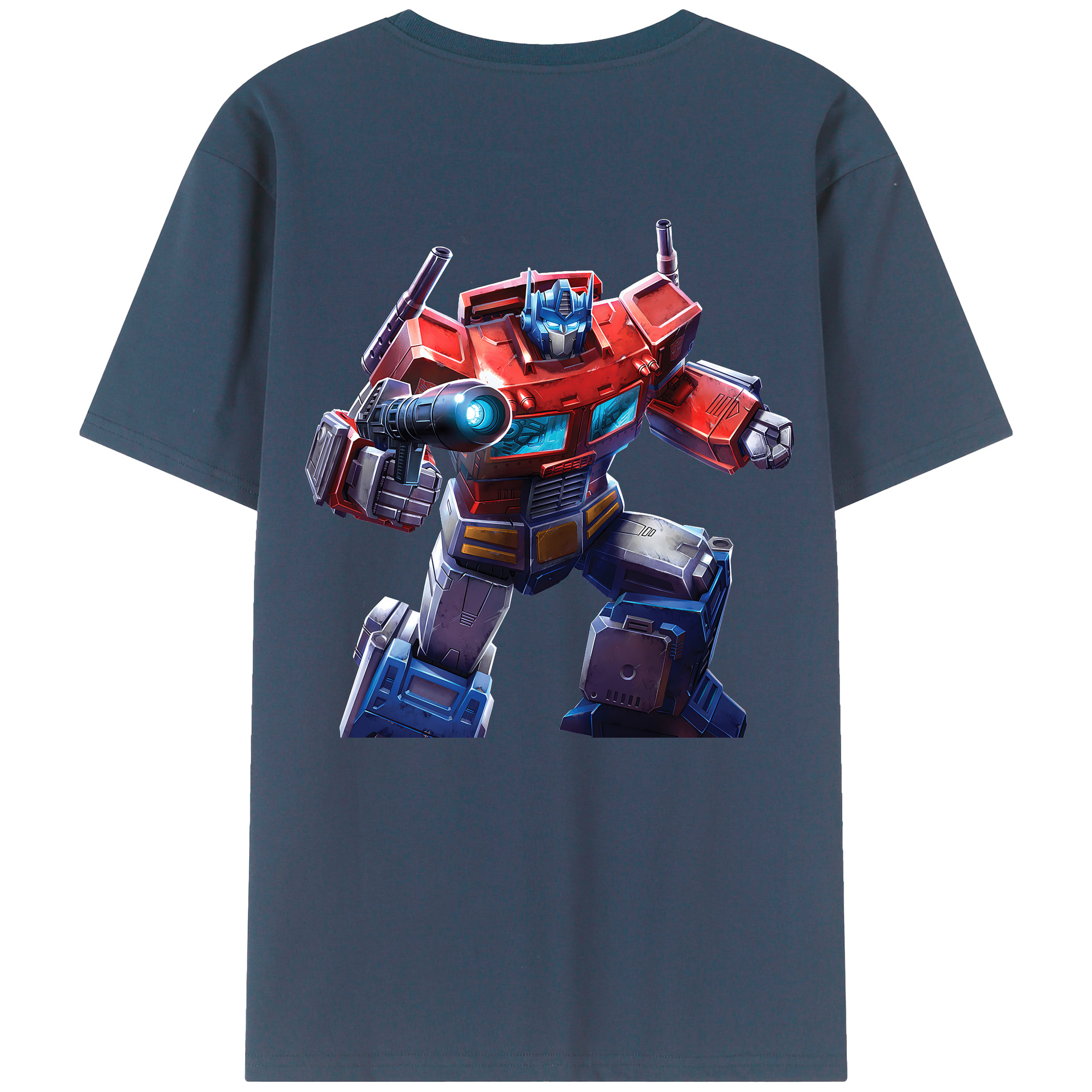 （画像用） Transformers トランスフォーマー 綿100％ メンズ半袖Tシャツ（バックプリント） 通気性