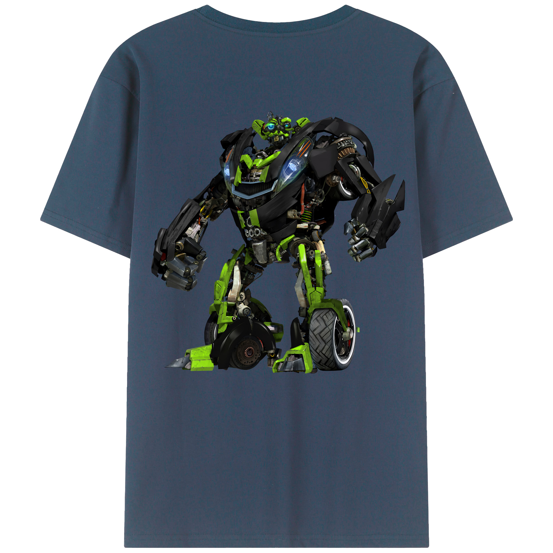 （画像用） Transformers トランスフォーマー 綿100％ メンズ半袖Tシャツ（バックプリント） 通気性