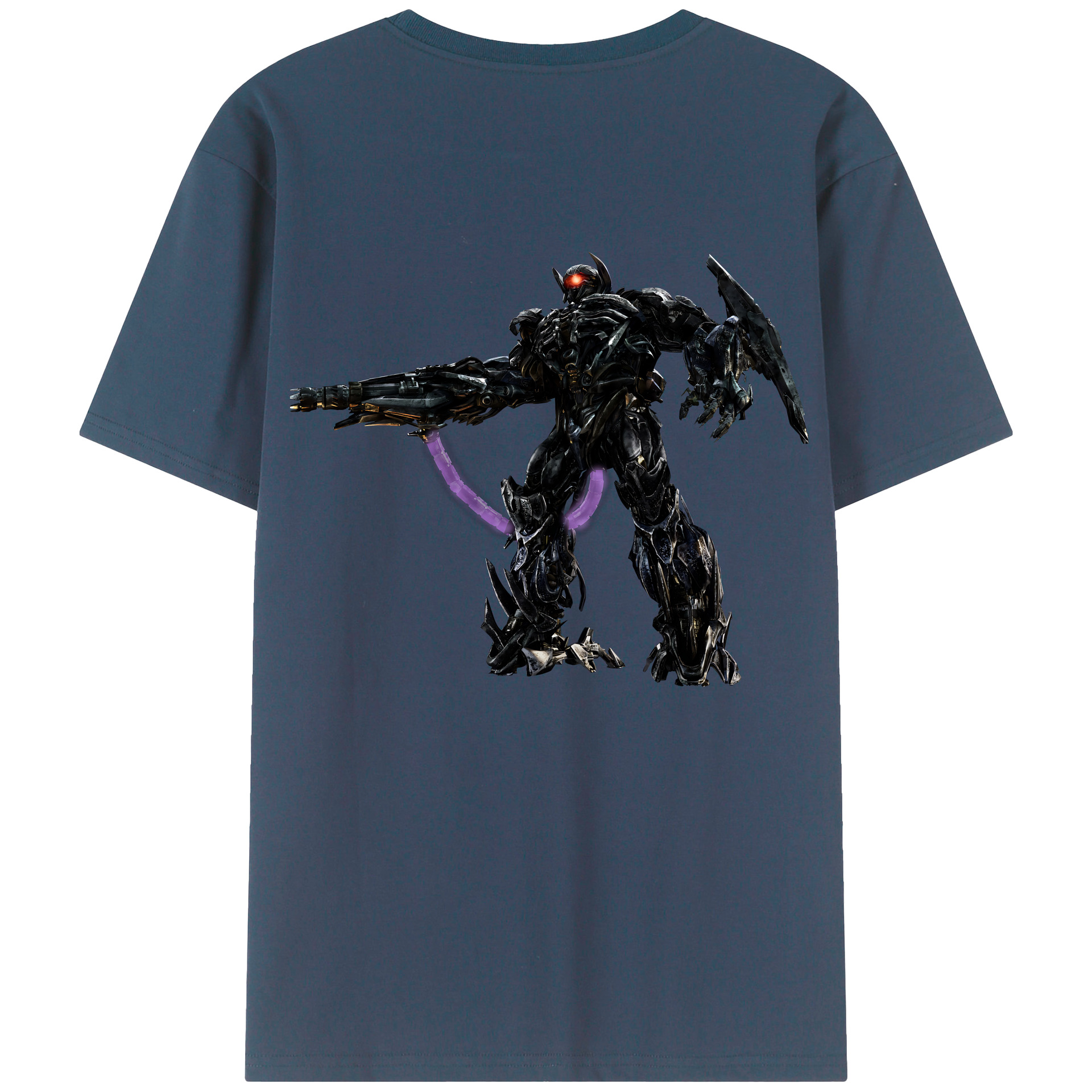 （画像用） Transformers トランスフォーマー 綿100％ メンズ半袖Tシャツ（バックプリント） 通気性