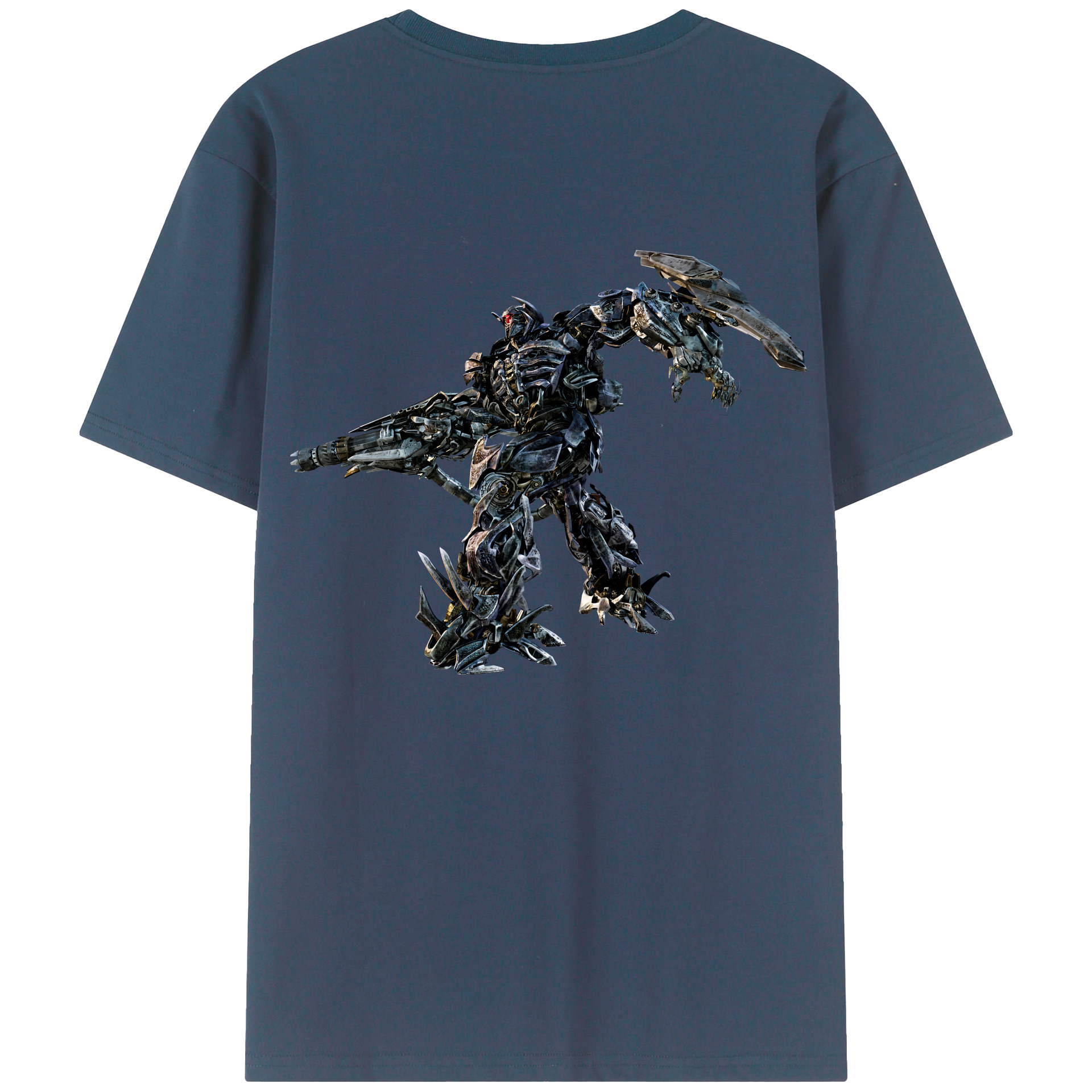 （画像用） Transformers トランスフォーマー 綿100％ メンズ半袖Tシャツ（バックプリント） 通気性