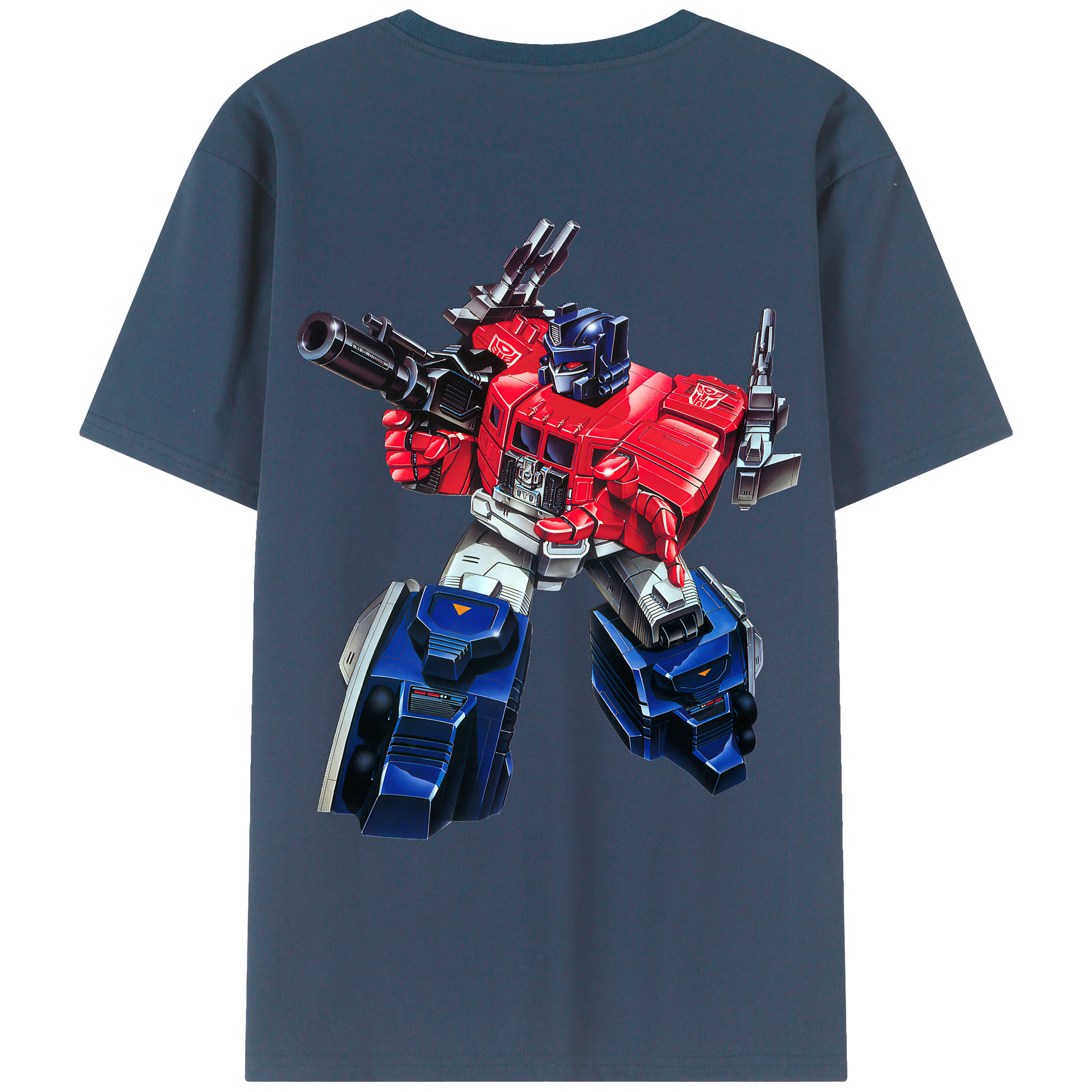 （画像用） Transformers トランスフォーマー 綿100％ メンズ半袖Tシャツ（バックプリント） 通気性