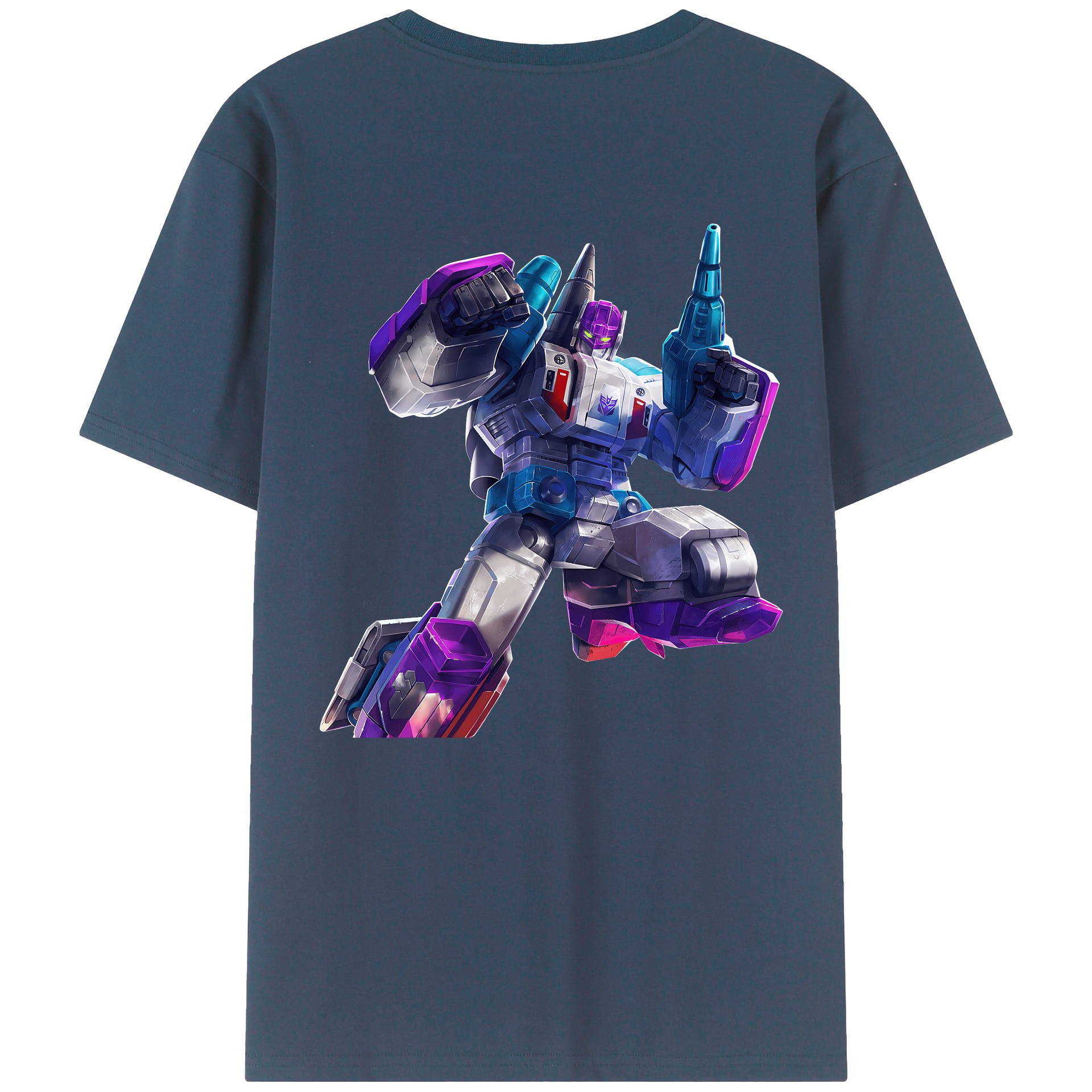 （画像用） Transformers トランスフォーマー 綿100％ メンズ半袖Tシャツ（バックプリント） 通気性