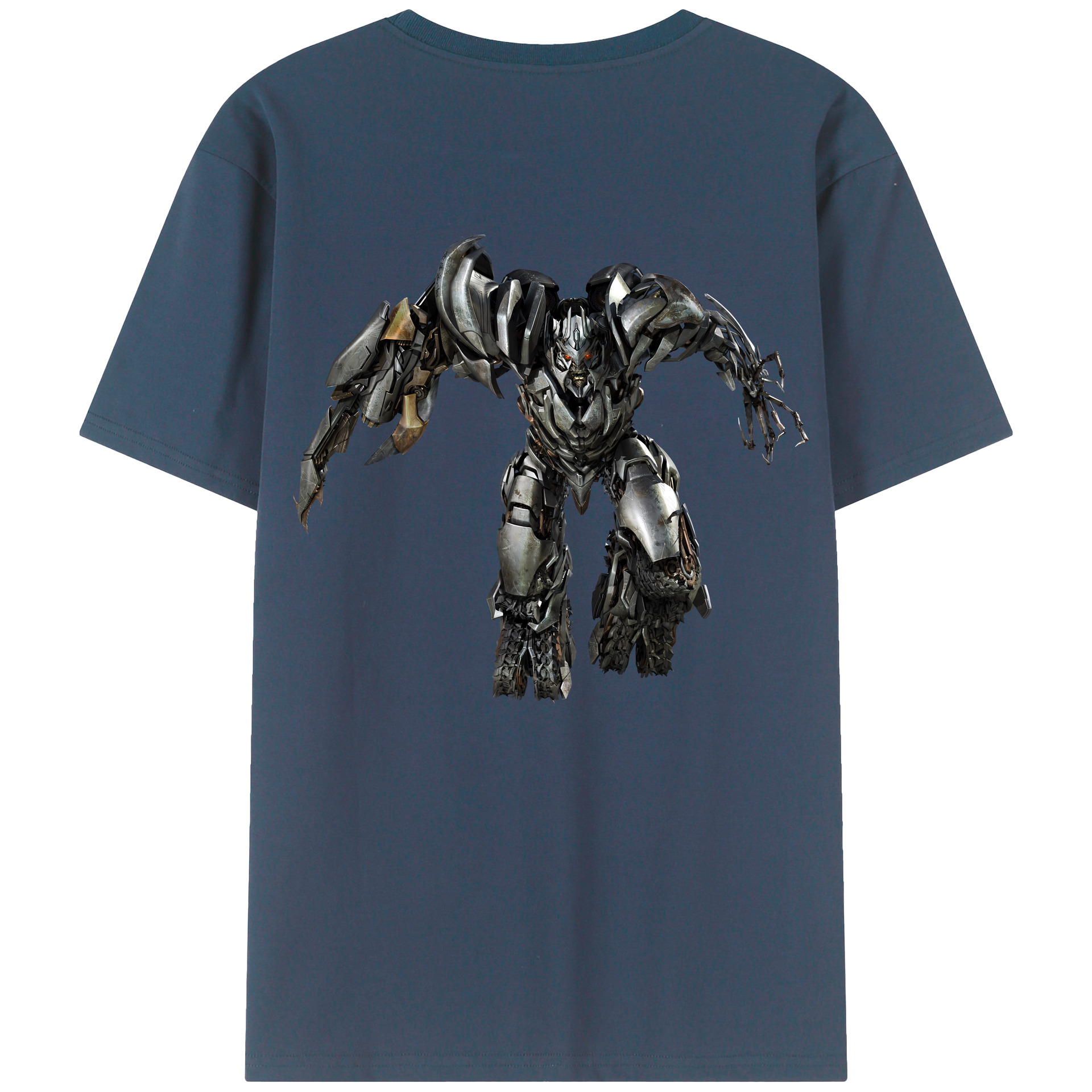 （画像用） Transformers トランスフォーマー 綿100％ メンズ半袖Tシャツ（バックプリント） 通気性