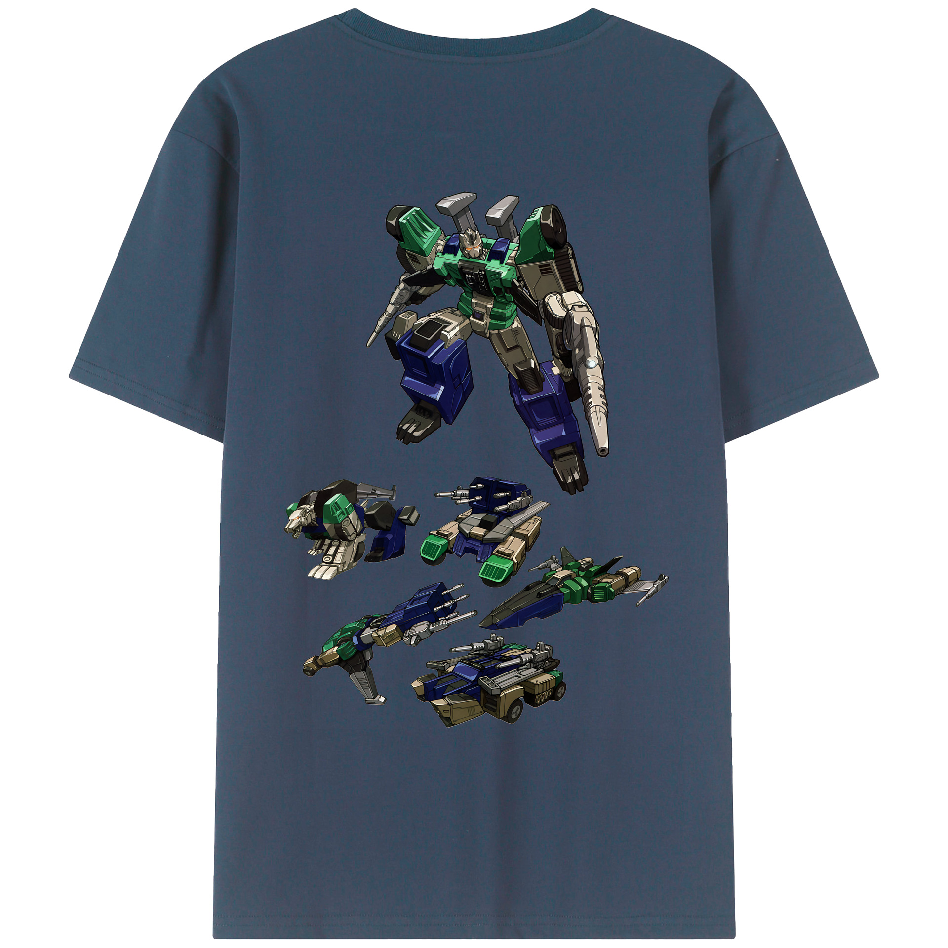 （画像用） Transformers トランスフォーマー 綿100％ メンズ半袖Tシャツ（バックプリント） 通気性