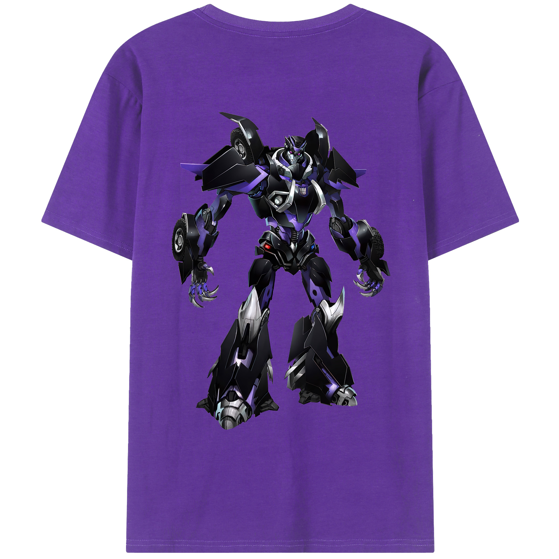 （画像用） Transformers トランスフォーマー 綿100％ メンズ半袖Tシャツ（バックプリント） 通気性