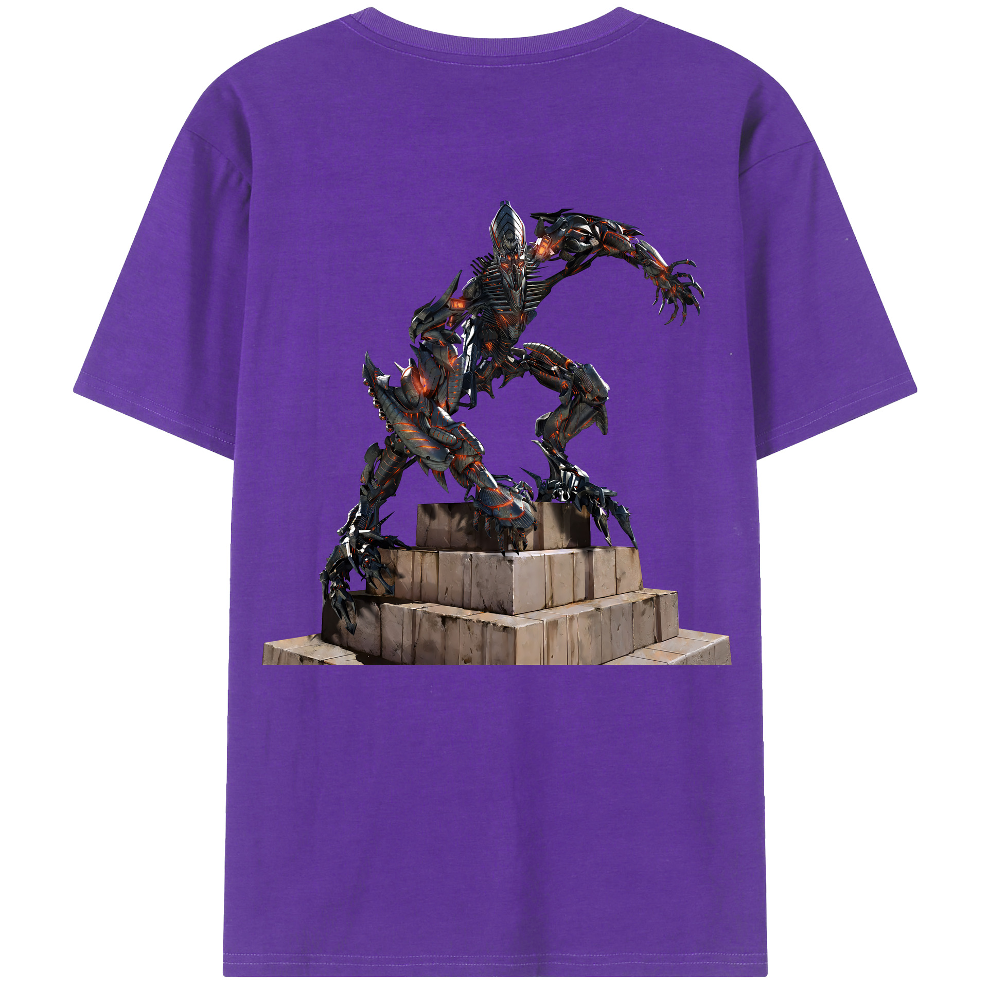 （画像用） Transformers トランスフォーマー 綿100％ メンズ半袖Tシャツ（バックプリント） 通気性