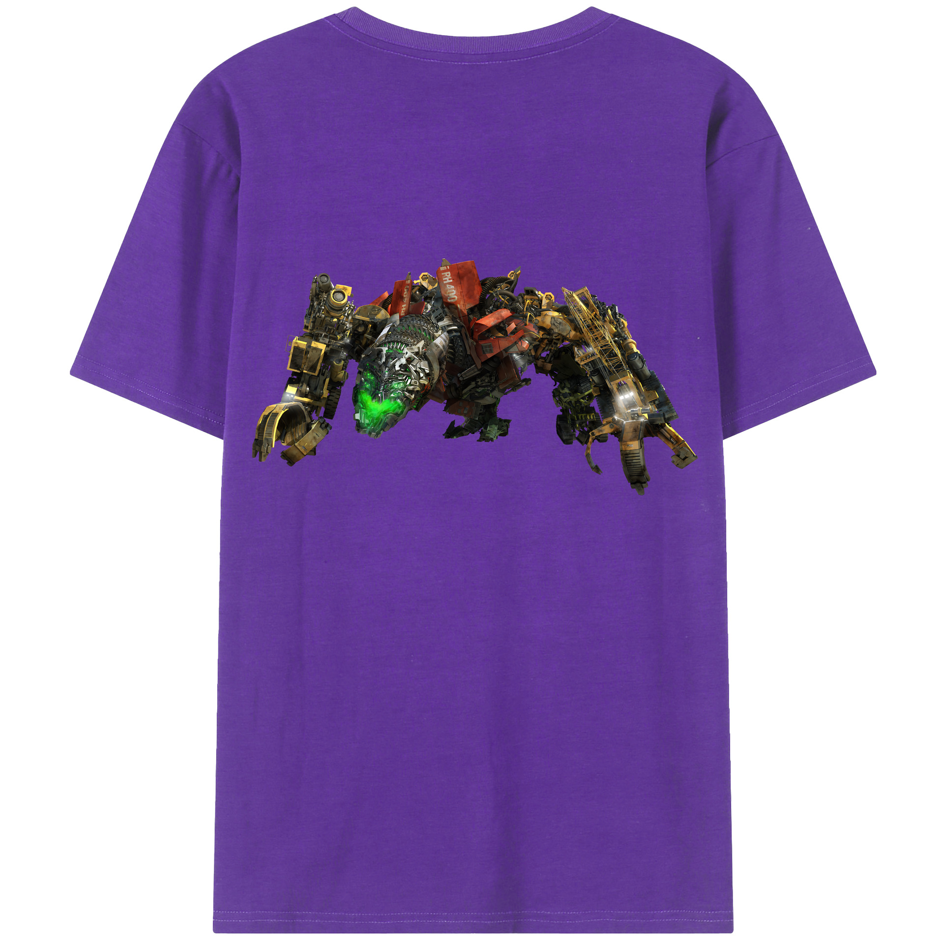 （画像用） Transformers トランスフォーマー 綿100％ メンズ半袖Tシャツ（バックプリント） 通気性