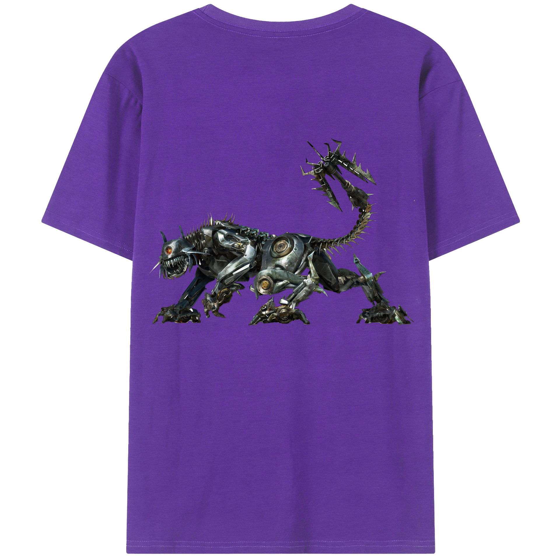 （画像用） Transformers トランスフォーマー 綿100％ メンズ半袖Tシャツ（バックプリント） 通気性