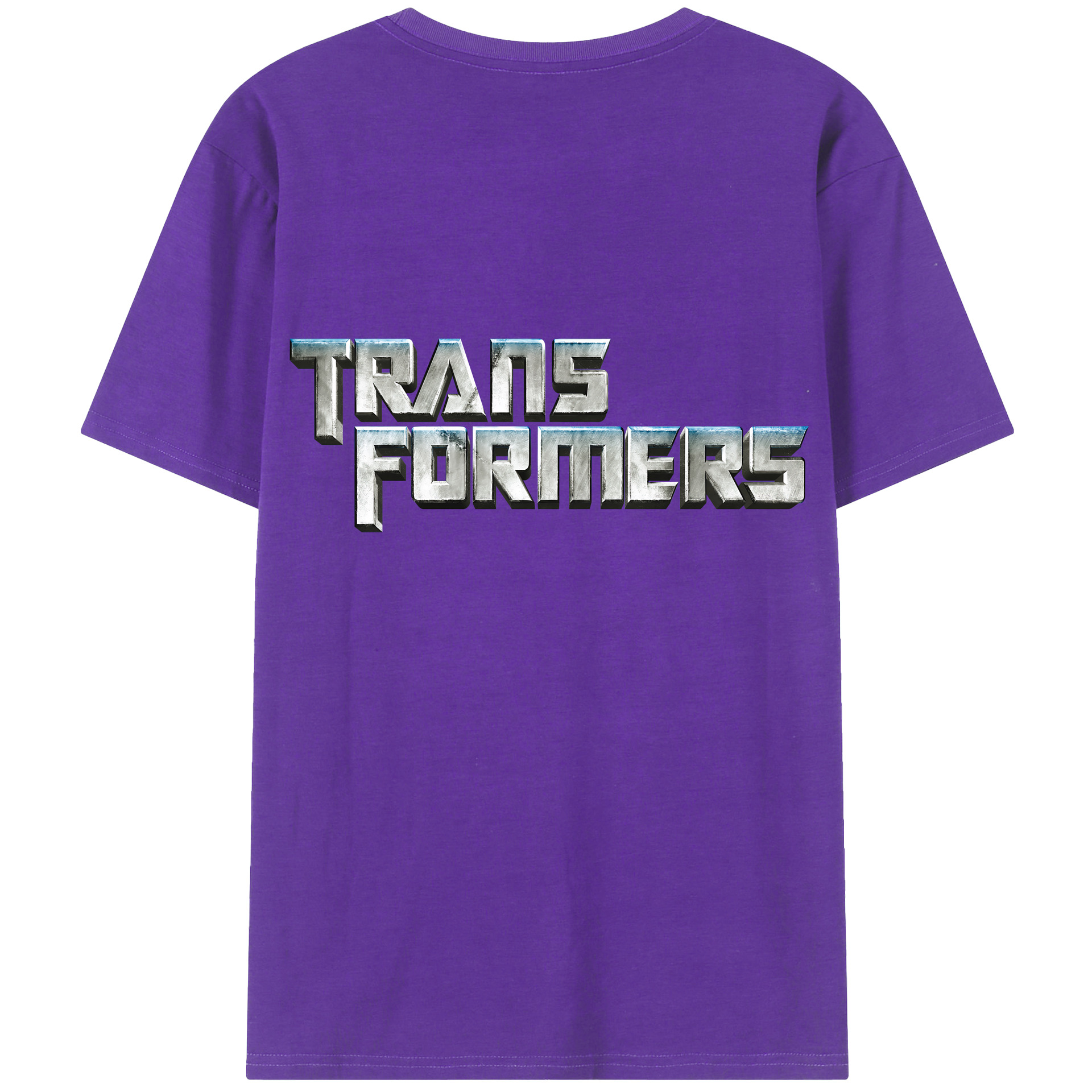 （画像用） Transformers トランスフォーマー 綿100％ メンズ半袖Tシャツ（バックプリント） 通気性