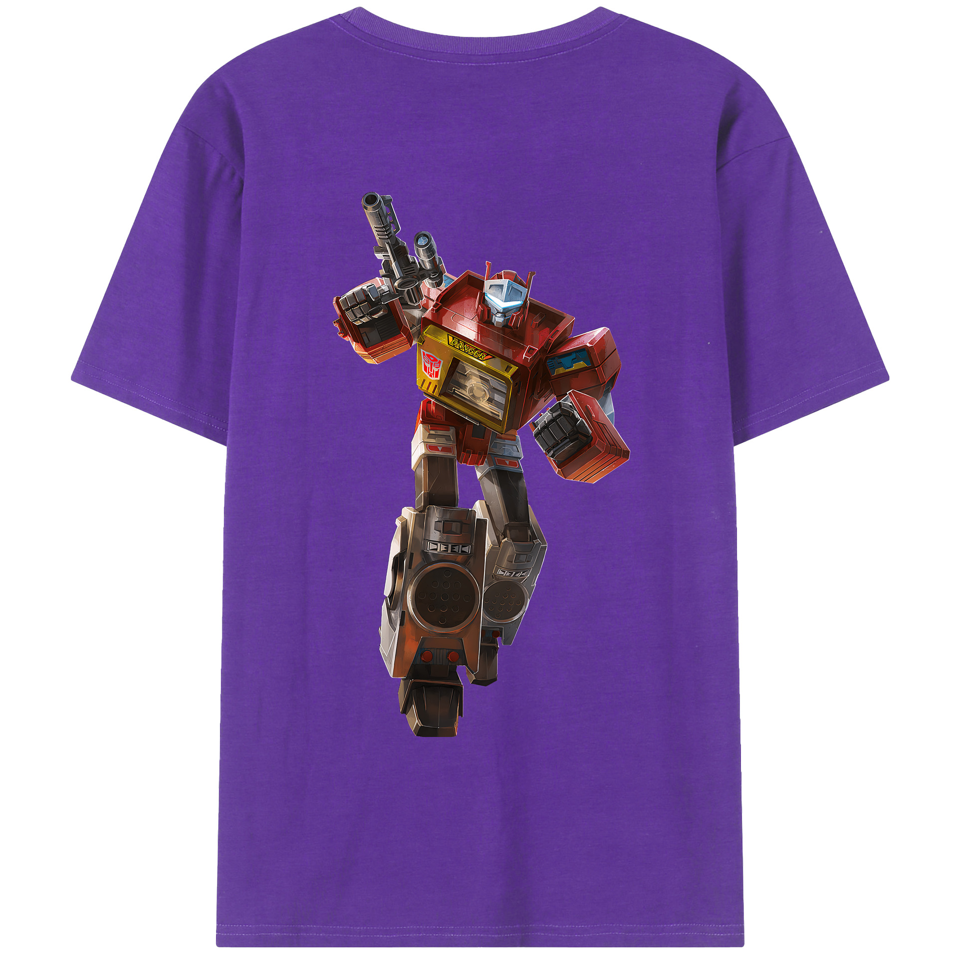 （画像用） Transformers トランスフォーマー 綿100％ メンズ半袖Tシャツ（バックプリント） 通気性