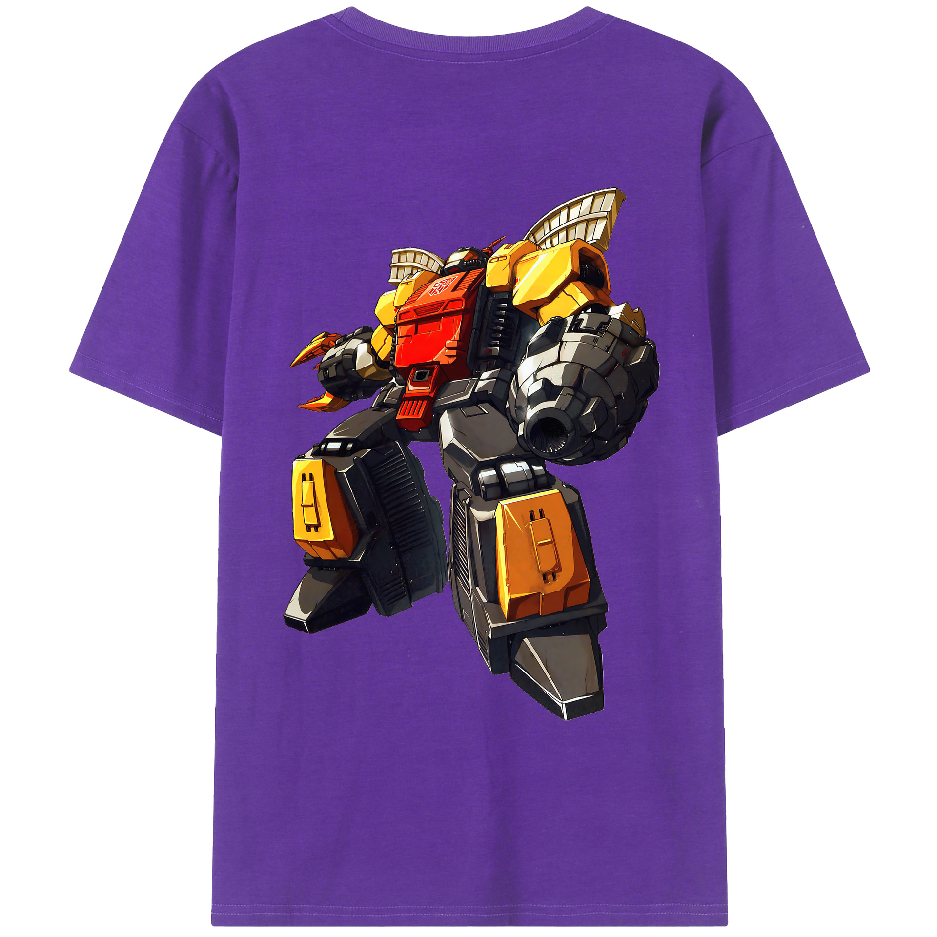 （画像用） Transformers トランスフォーマー 綿100％ メンズ半袖Tシャツ（バックプリント） 通気性